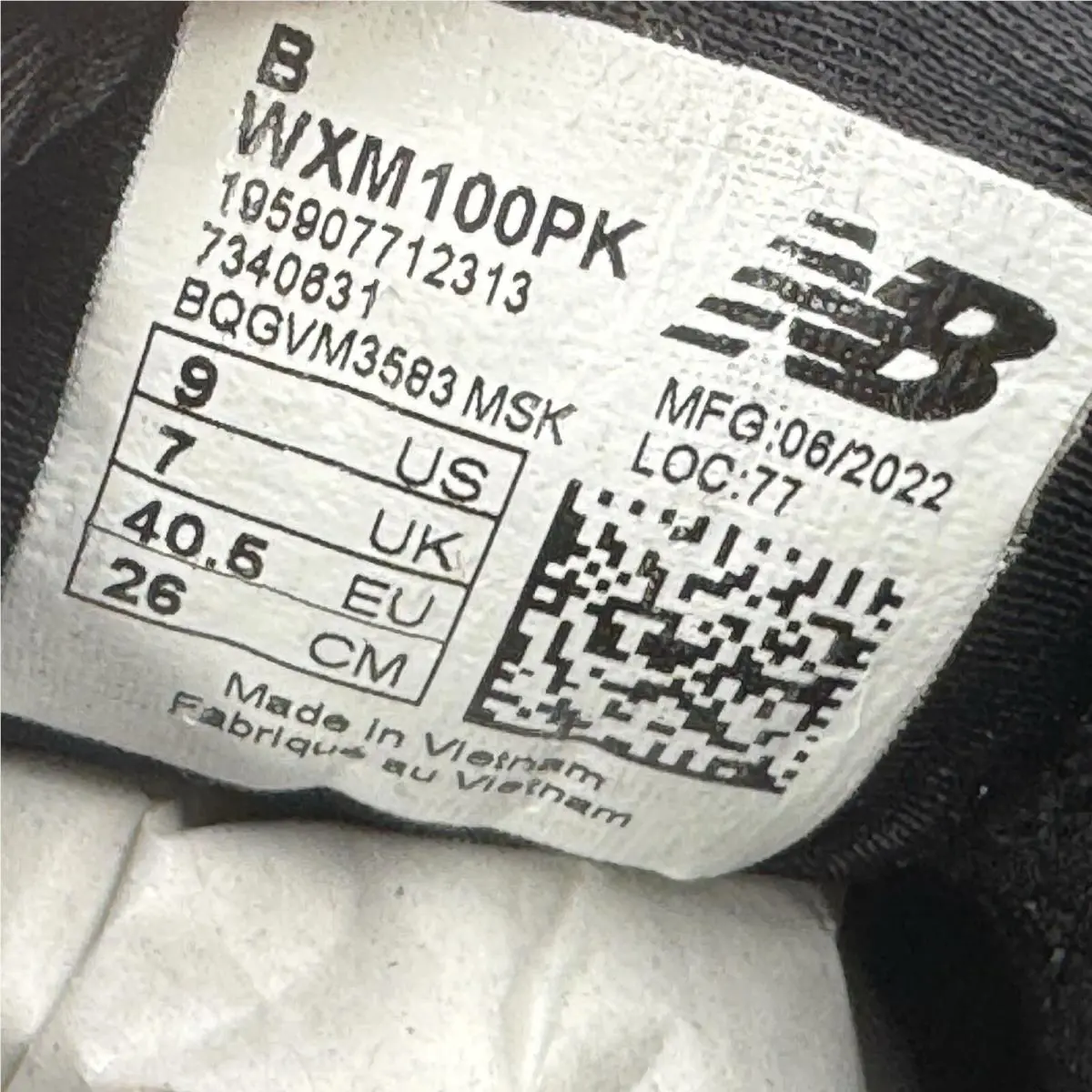 New Balance shoes - New Balance 100 - WXM100PK - Black (UPC: 195907712443) 10