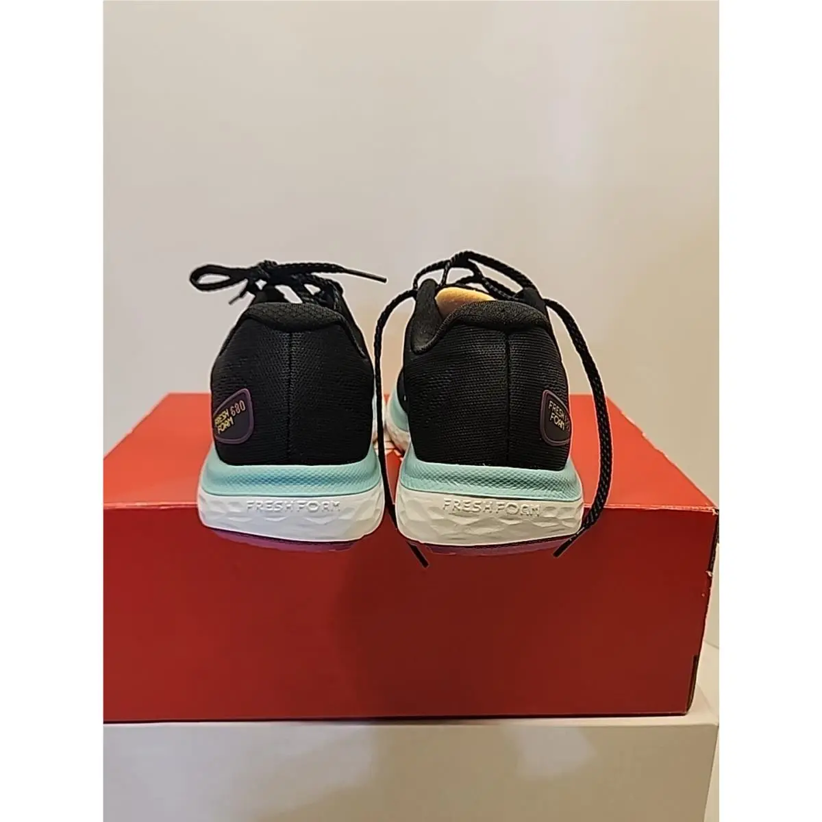 New Balance shoes - New Balance Fresh Foam 680v7 - W680NK7 - Black/Surf/Lemonade (UPC: 195903890879) 0