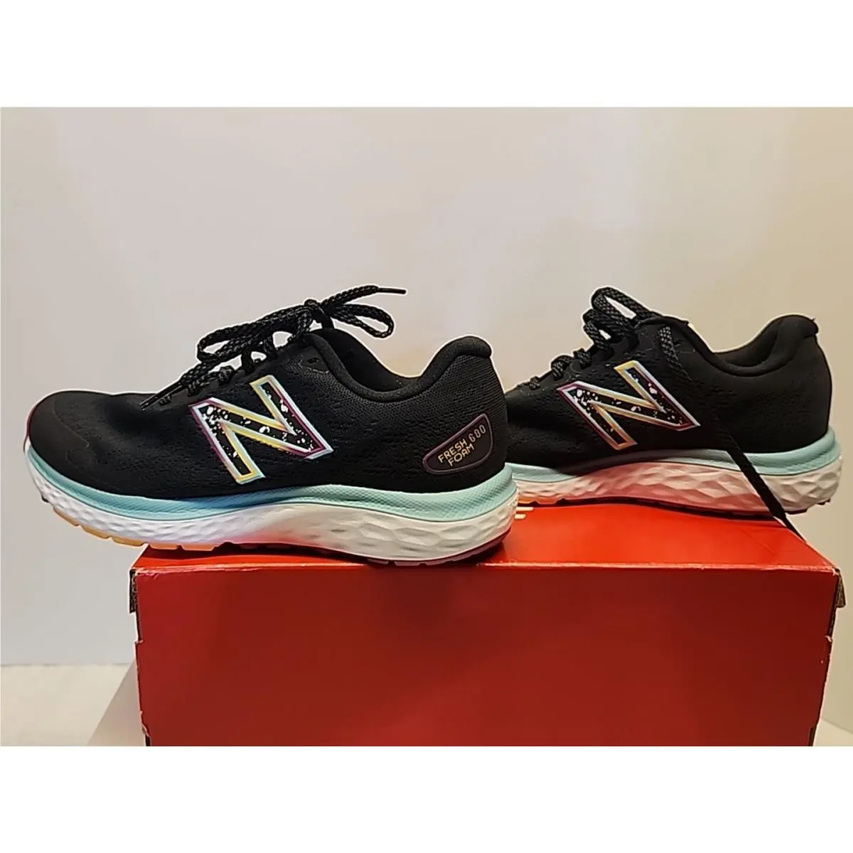 New Balance shoes - New Balance Fresh Foam 680v7 - W680NK7 - Black/Surf/Lemonade (UPC: 195903890879) 1