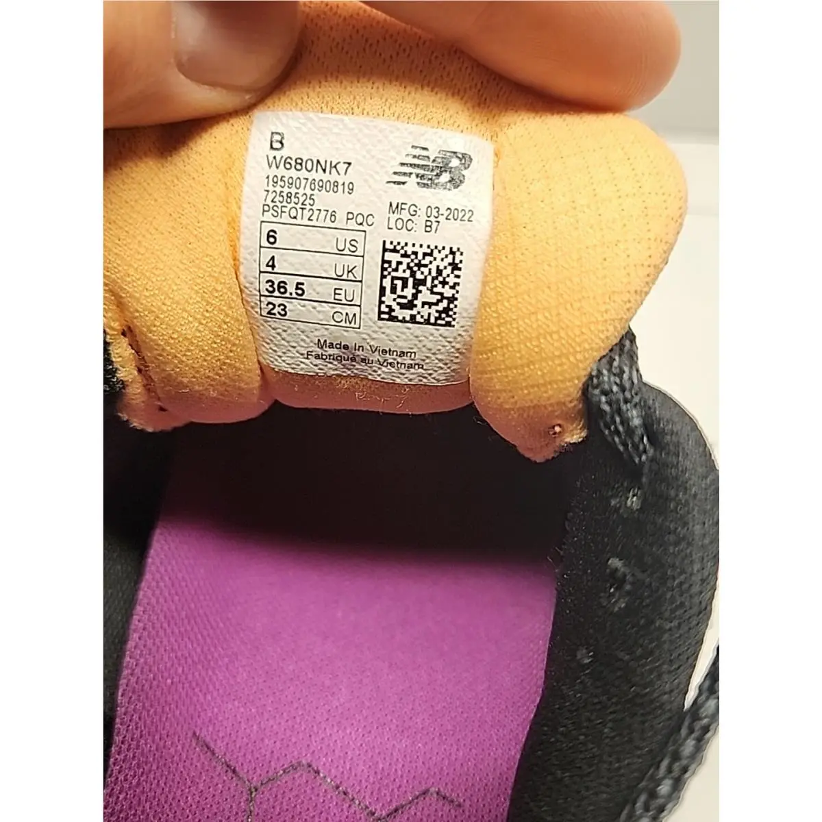 New Balance shoes - New Balance Fresh Foam 680v7 - W680NK7 - Black/Surf/Lemonade (UPC: 195903890879) 5
