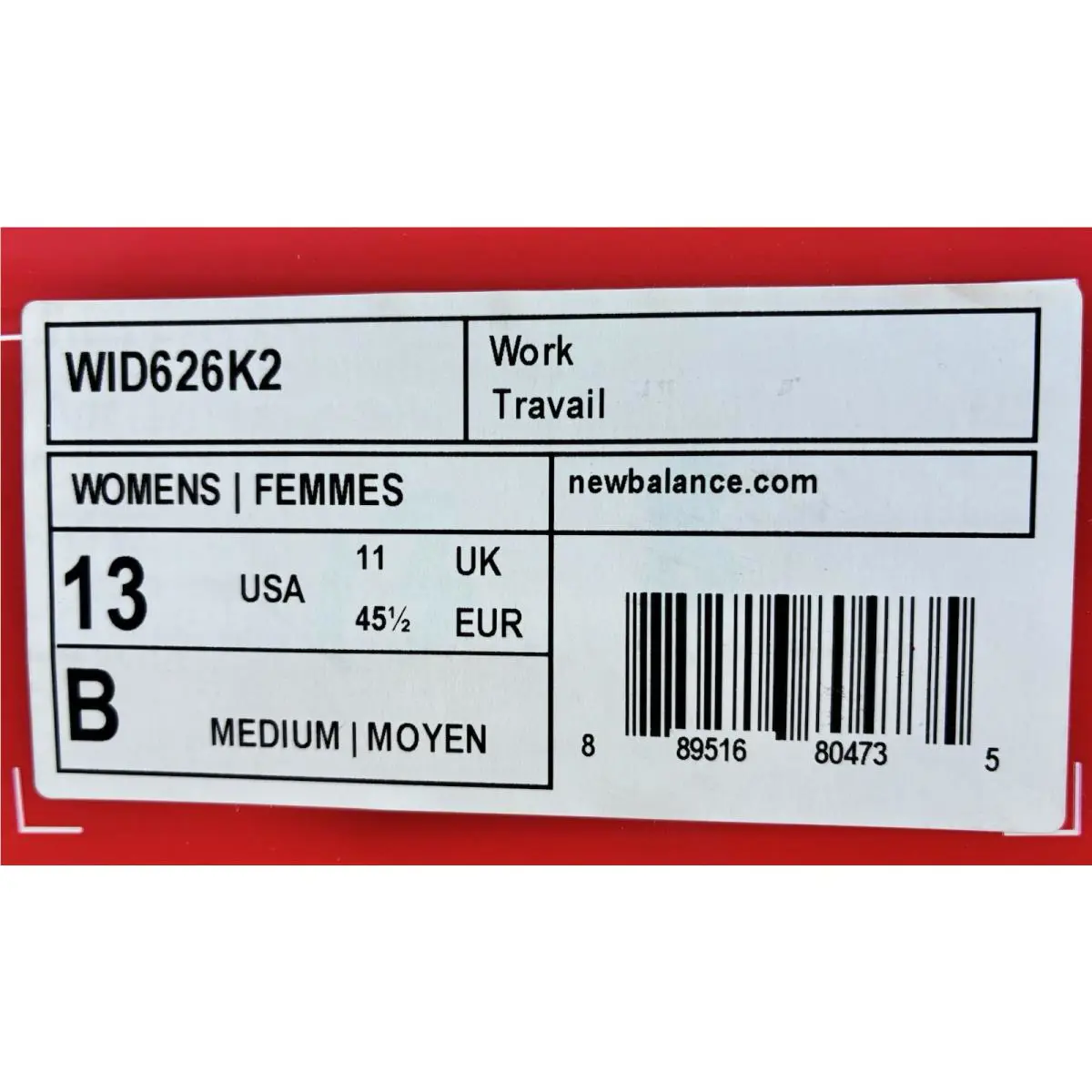 New Balance shoes - WID626K2 - WID626K2 - Black (UPC: 889516804735) 5