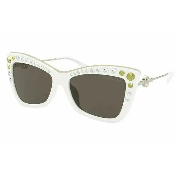 Michael Kors MK2128BU 33463 55 Hollywood Optic White Smoke Solid