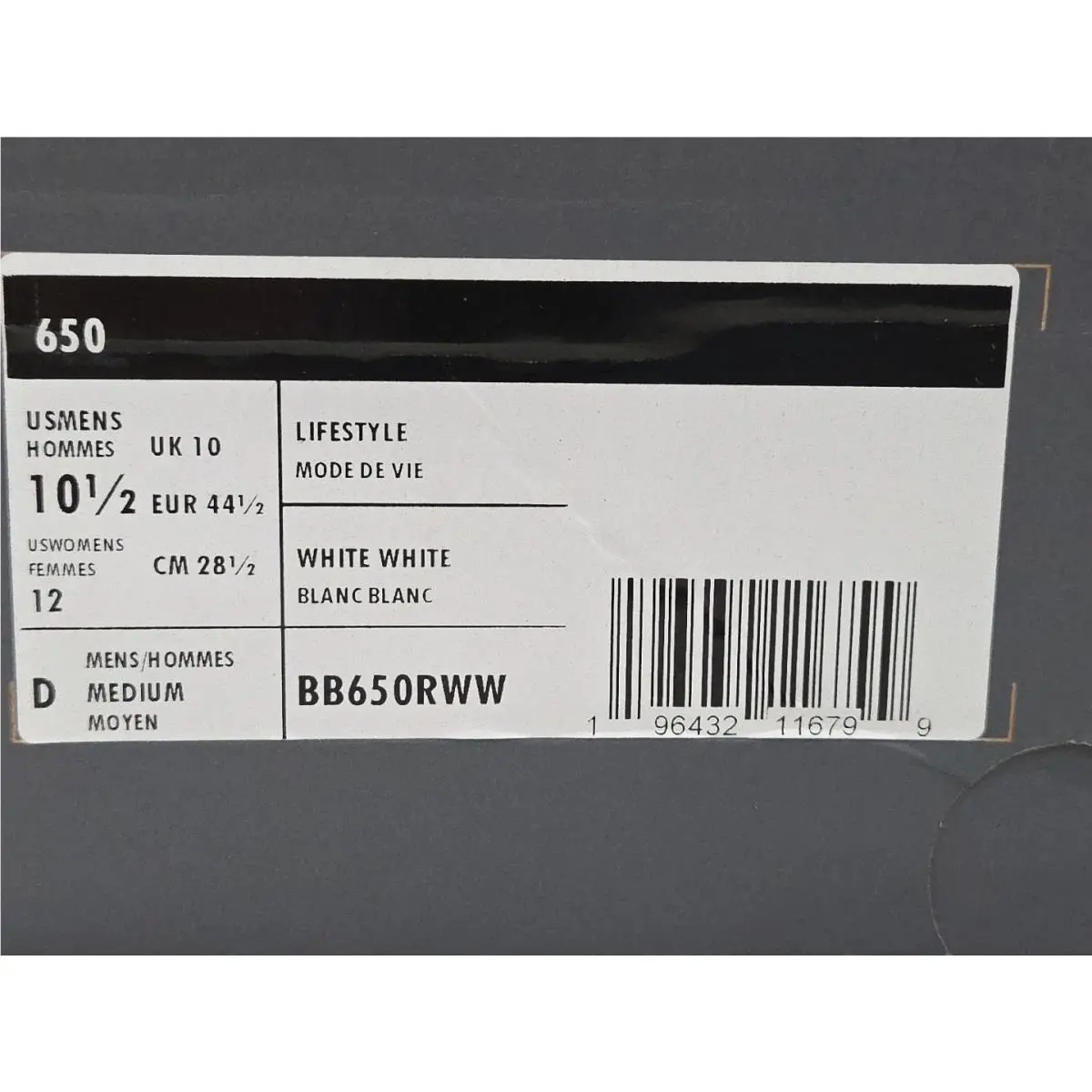 New Balance shoes - New Balance 650R - BB650RWW - White 10