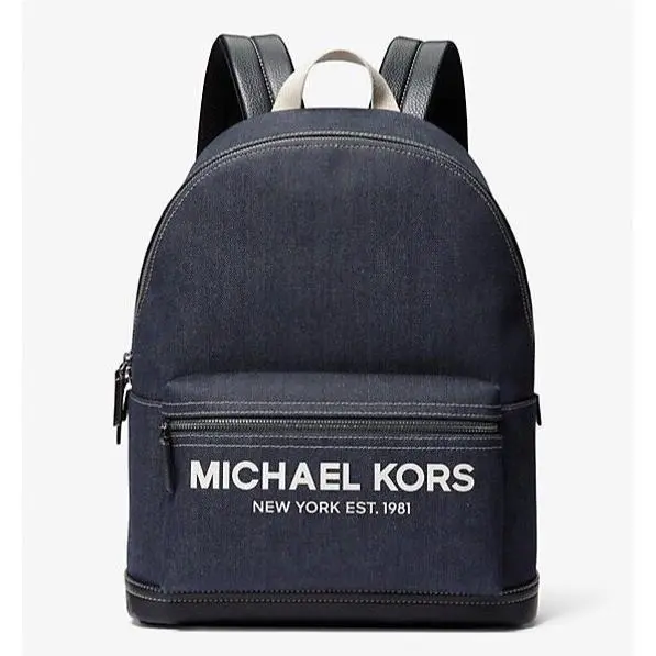 Michael Kors Men`s Cooper Large Backpack Dark Denim Blue