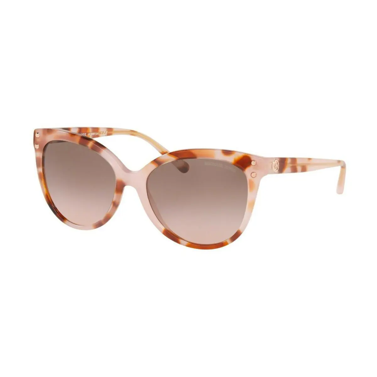 Michael Kors Jan MK2045 379111 Milky Coral Tort Pink Peach 55 Women`s Sunglasses