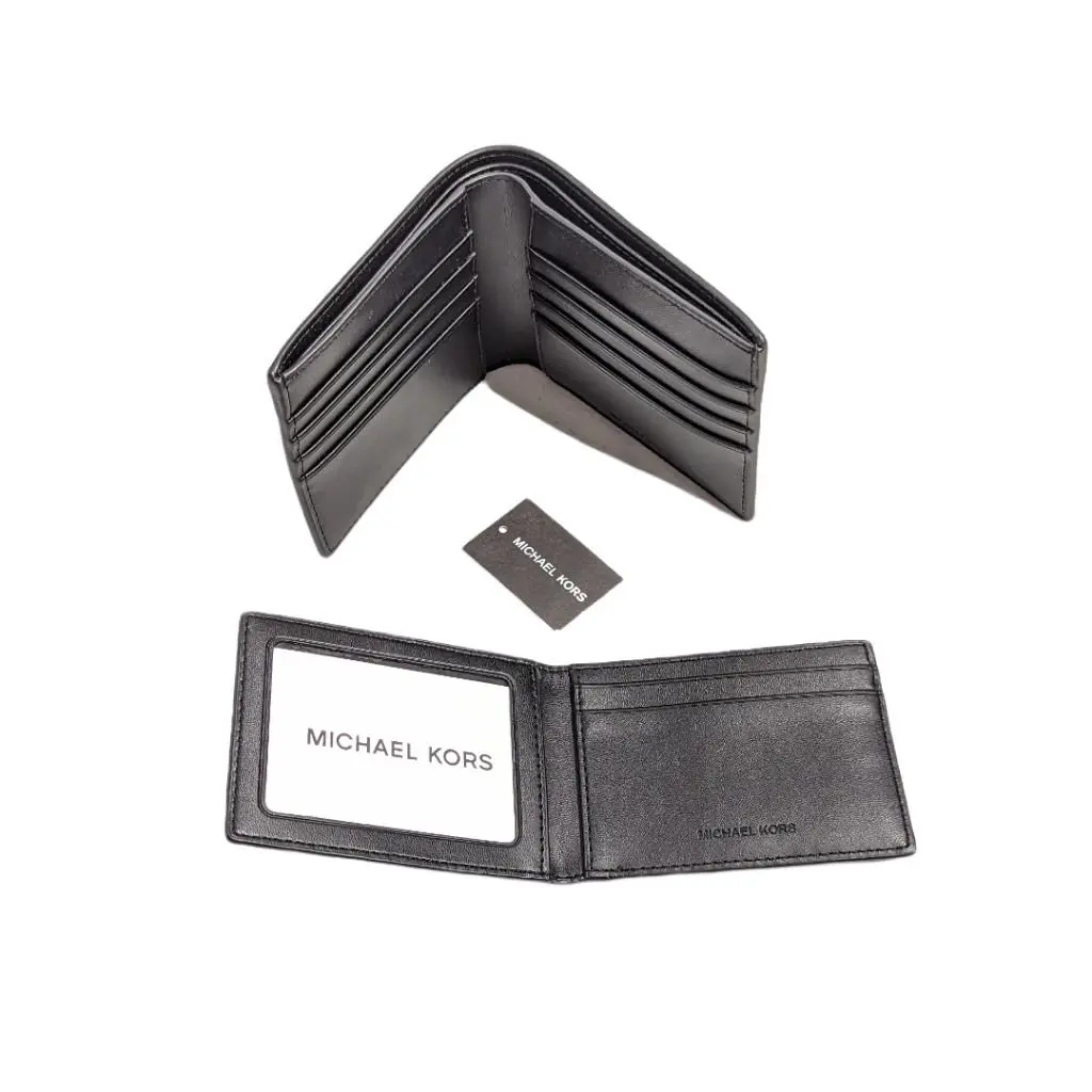 Michael Kors Cooper Billfold with Passcase Leather Nwob - Black