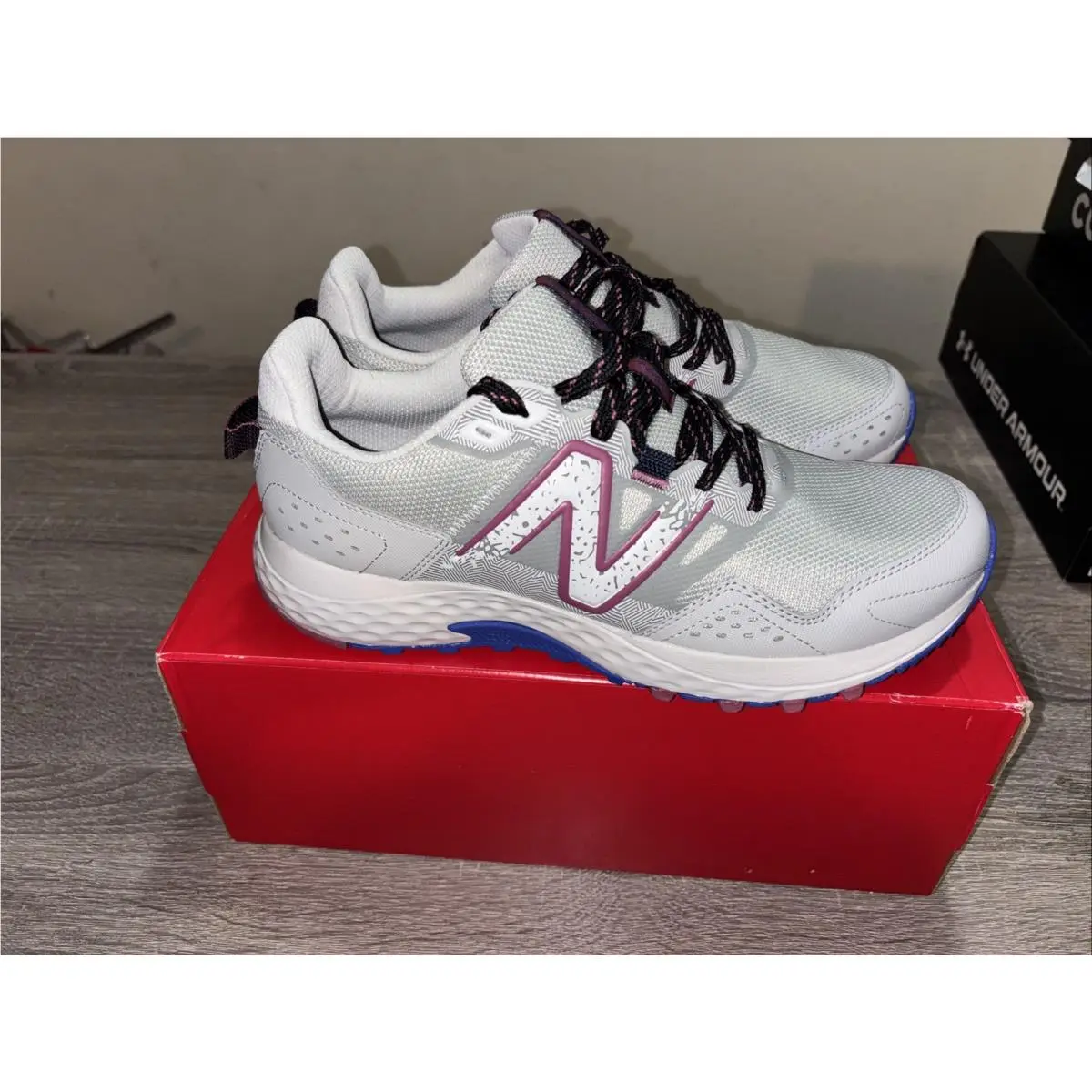 New Balance shoes - New Balance 410 v8 - WT410LR8 - GRAY/BLUE 0