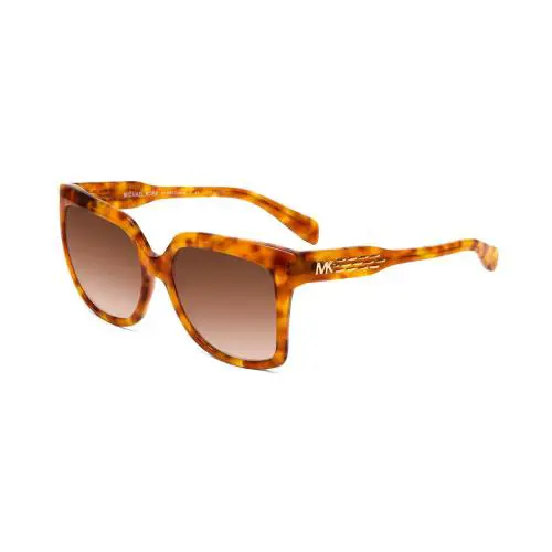 Michael Kors Cortina Sunglasses Tortoise Orange Yellow Gold/brown Gradient 55 mm