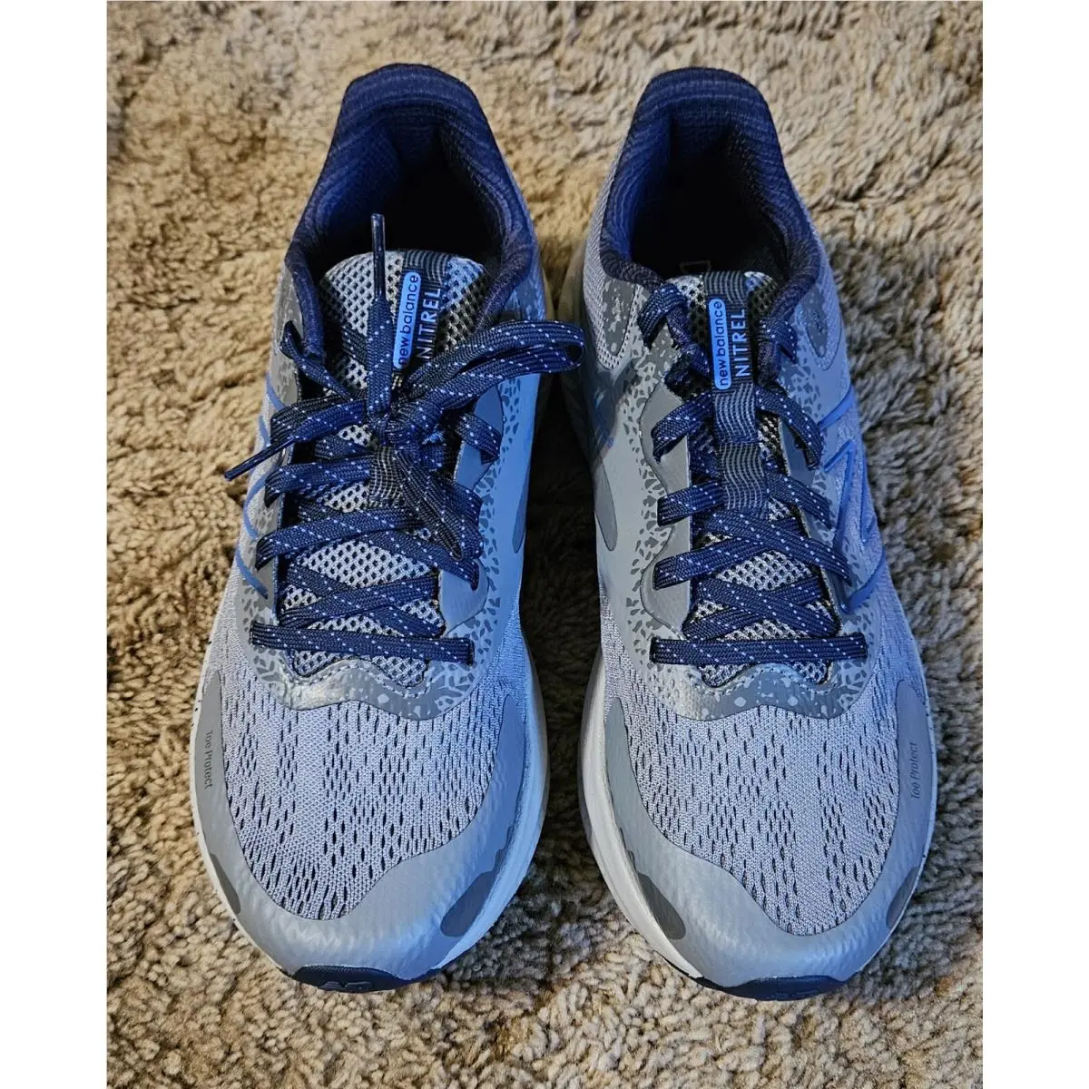New Balance Dynasoft Nitrel V5 MTNTROW5 Mens Grey Blue Running Shoes Size 8 - grey blue