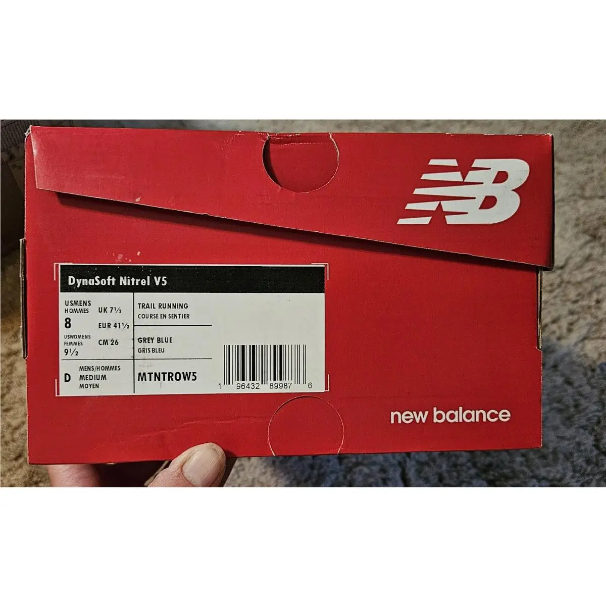 New Balance shoes - New Balance Dynasoft Nitrel v5 - MTNTRMG5 - grey blue 1