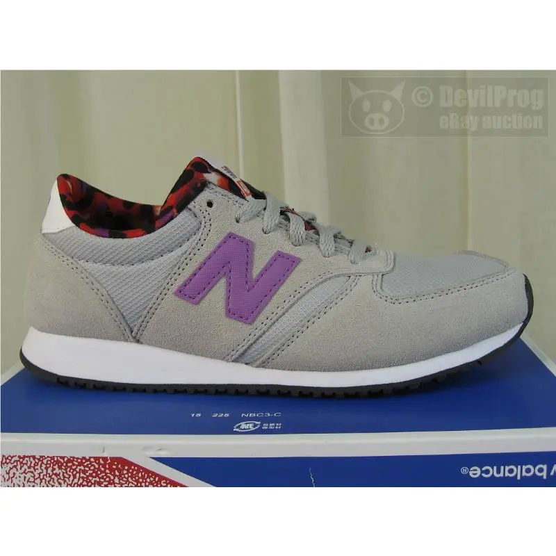 New Balance shoes - 420 Artistic Pop Lace-Up Sneakers - Wl420apc - Grey/Acrylic Purple, Manufacturer: Grey/Acrylic Purple (UPC: 889516716304) 2