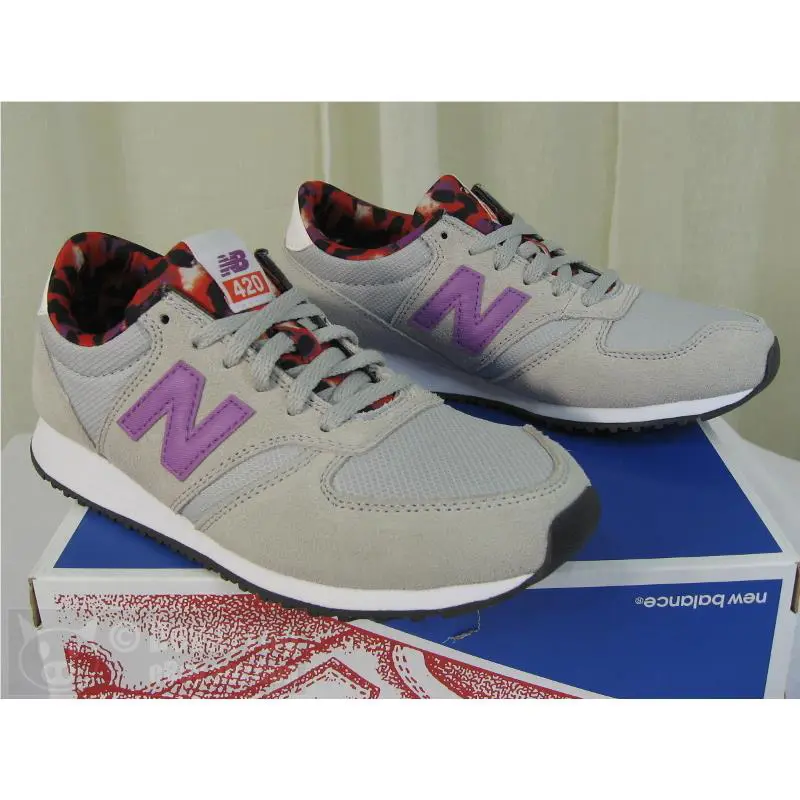 New Balance shoes - 420 Artistic Pop Lace-Up Sneakers - Wl420apc - Grey/Acrylic Purple, Manufacturer: Grey/Acrylic Purple (UPC: 889516716304) 5