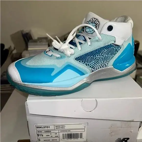 New Balance BBKLST01 Santa Klaws Snowman Christmas Kawhi 1 Blue Ice sz 9.5