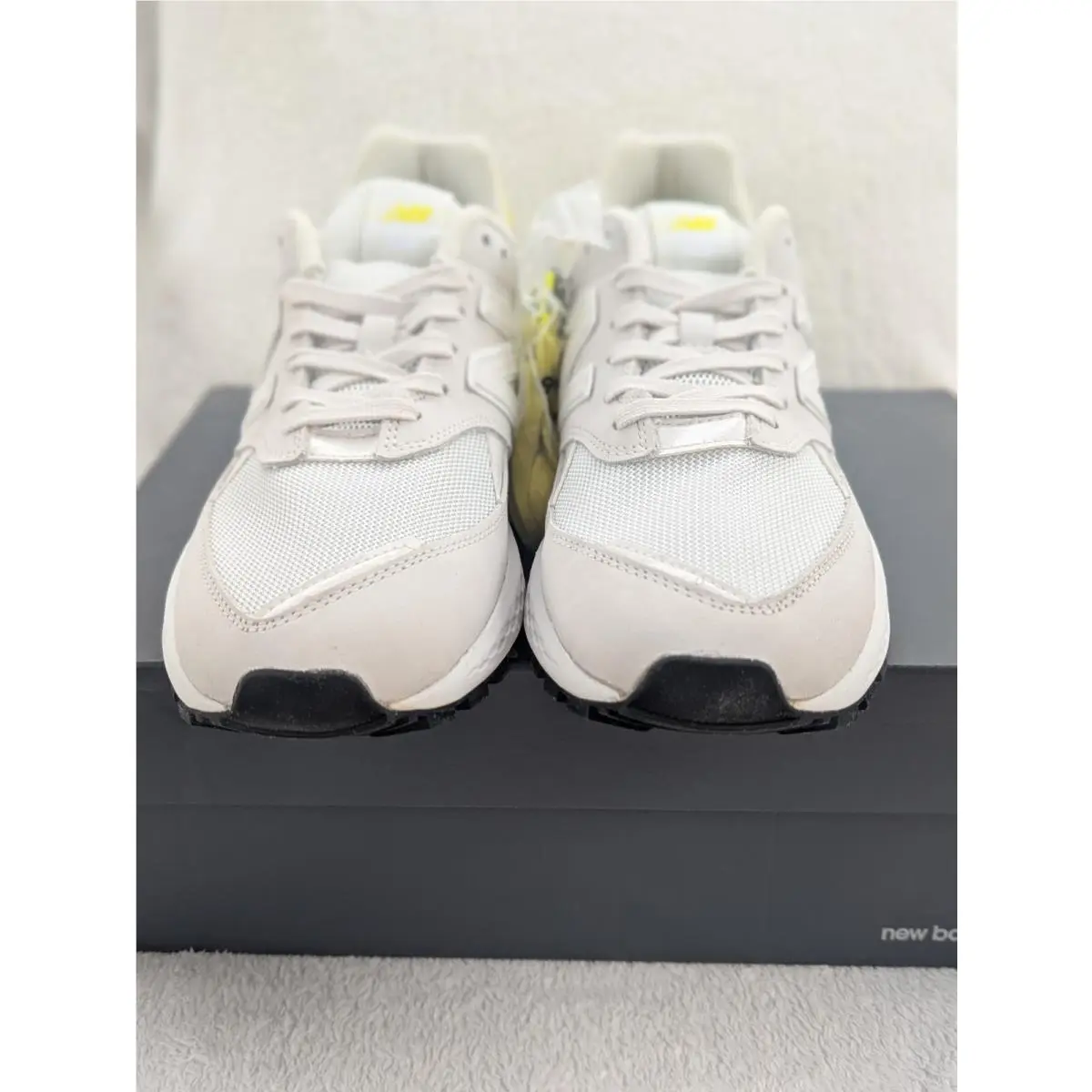 New Balance shoes - New Balance Lifestyle Mode De Vie - WS574FGC - White/Yellow 2