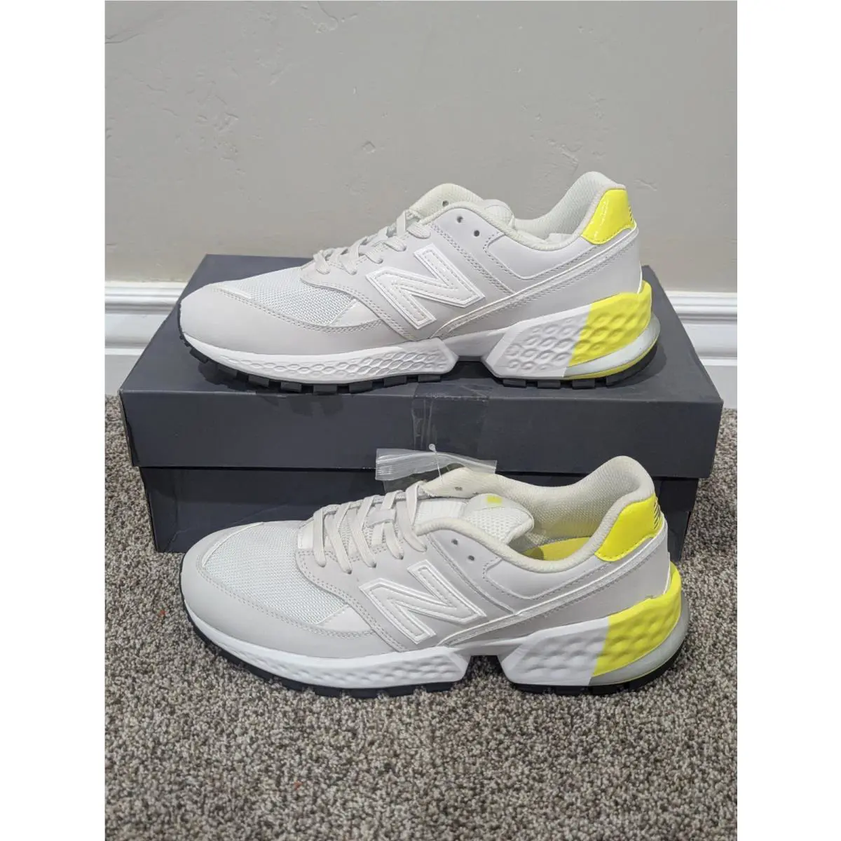 New Balance shoes - New Balance Lifestyle Mode De Vie - WS574FGC - White/Yellow 0