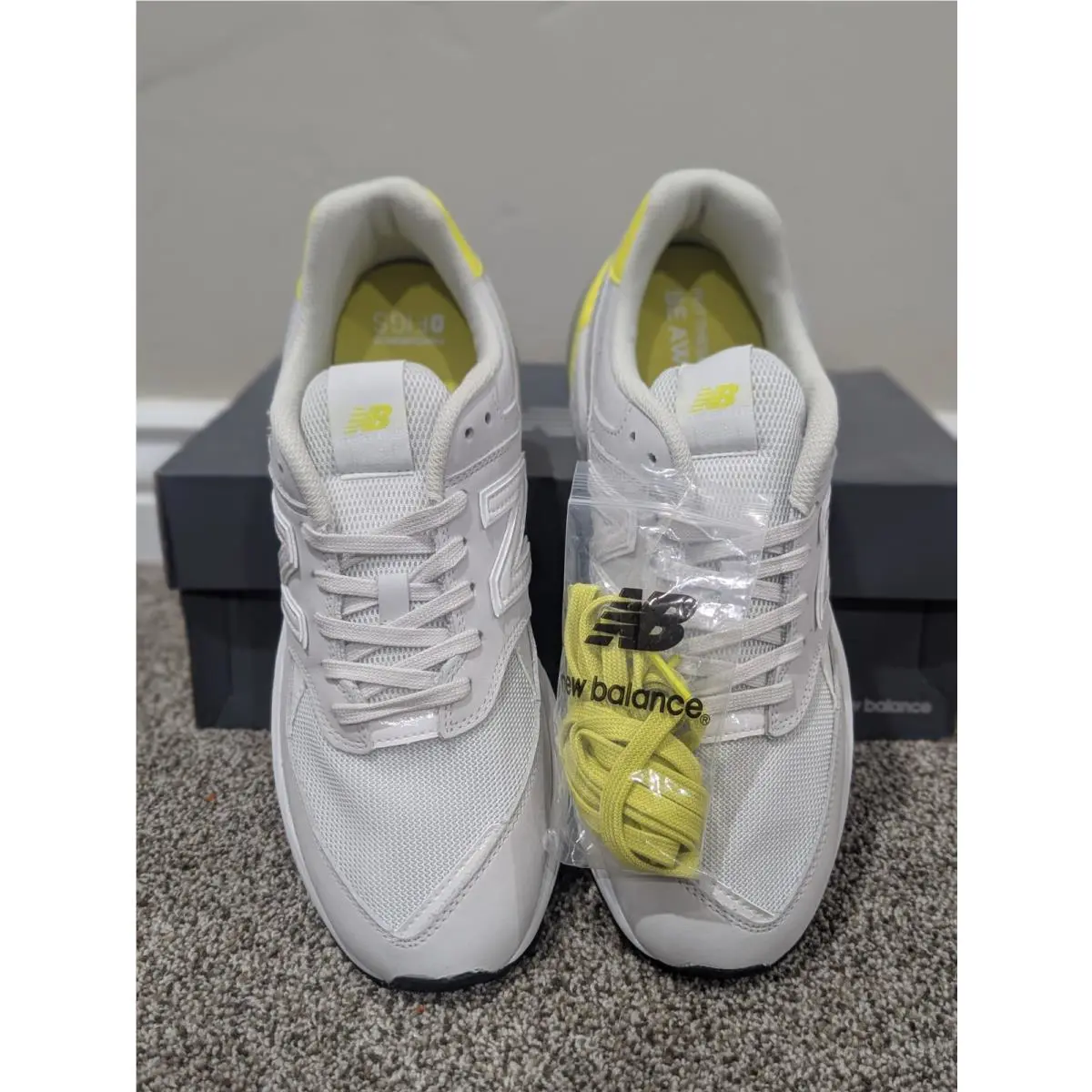 New Balance shoes - New Balance Lifestyle Mode De Vie - WS574FGC - White/Yellow 1