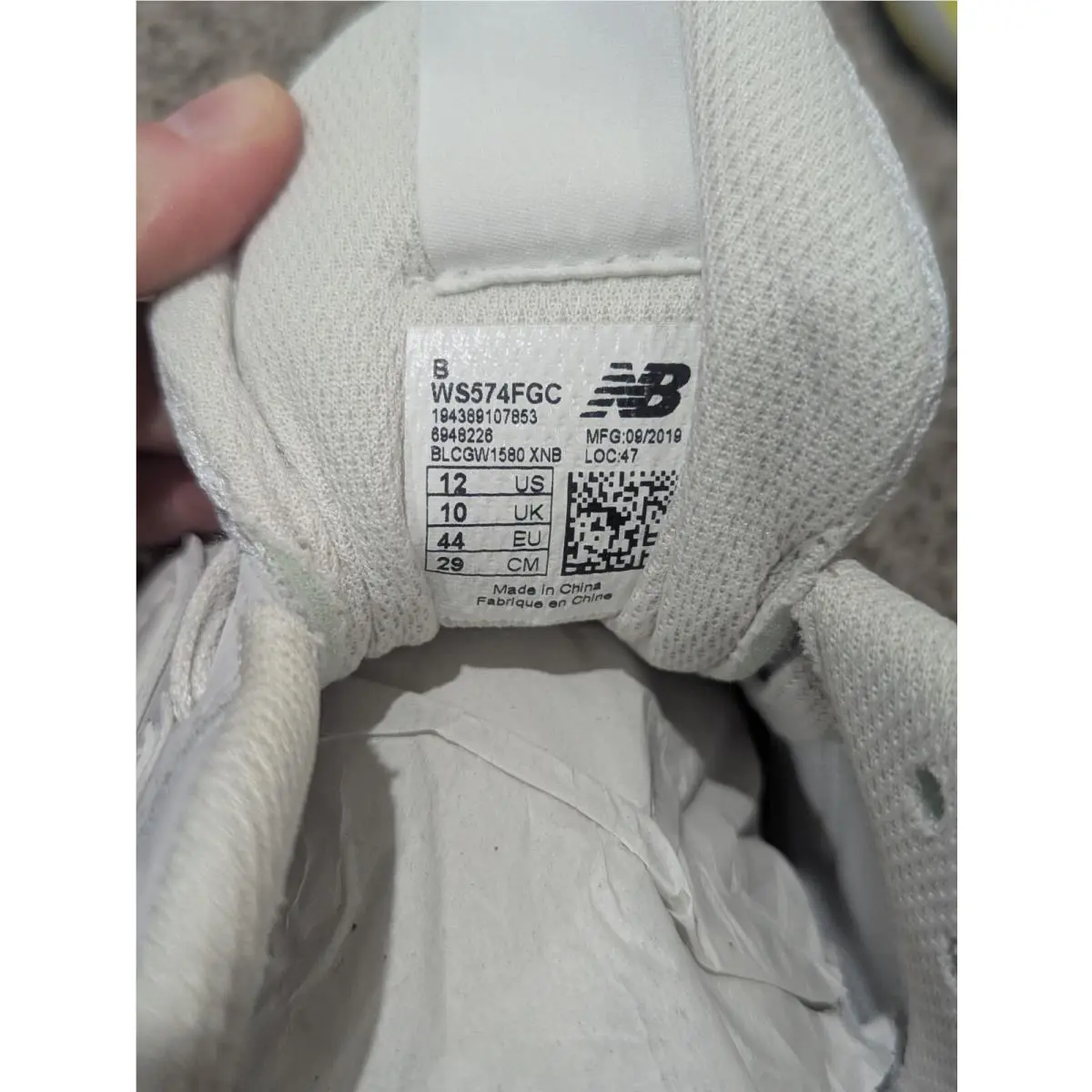 New Balance shoes - New Balance Lifestyle Mode De Vie - WS574FGC - White/Yellow 5