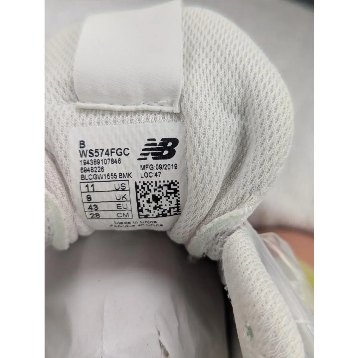 New Balance shoes - New Balance Lifestyle Mode De Vie - WS574FGC - White/Yellow 5