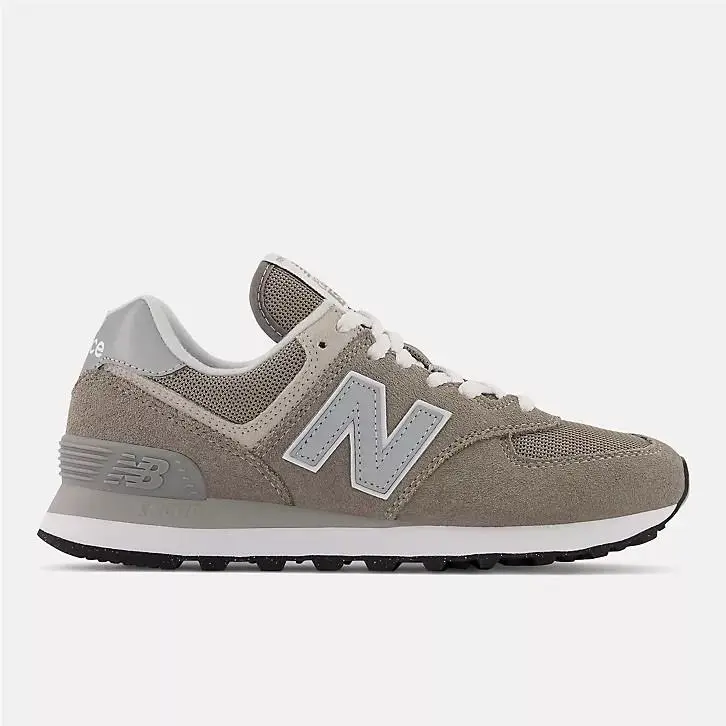 New Balance 574 Core Women`s Size 5.5 B Sneakers Grey White Shoes WL574EVG