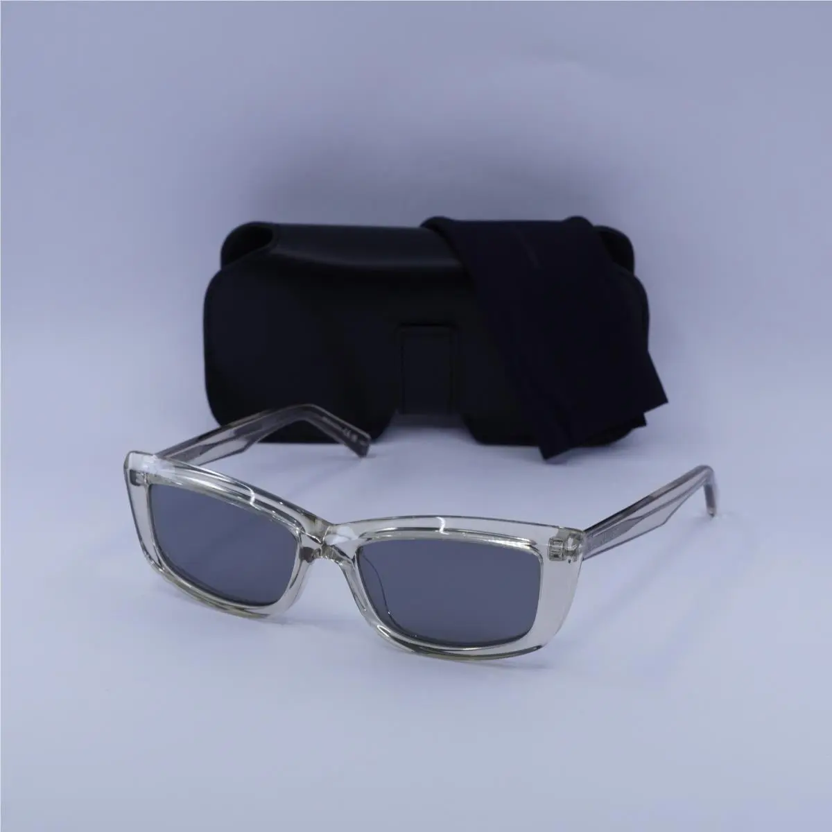 Saint Laurent Men Sunglasses Black Rectangle SL658 001