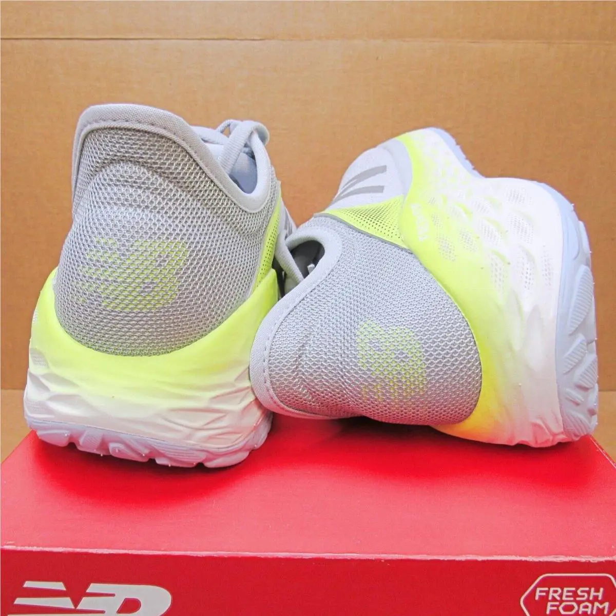 New Balance shoes - More V2 - More - Light Gray/Yellow/White 6
