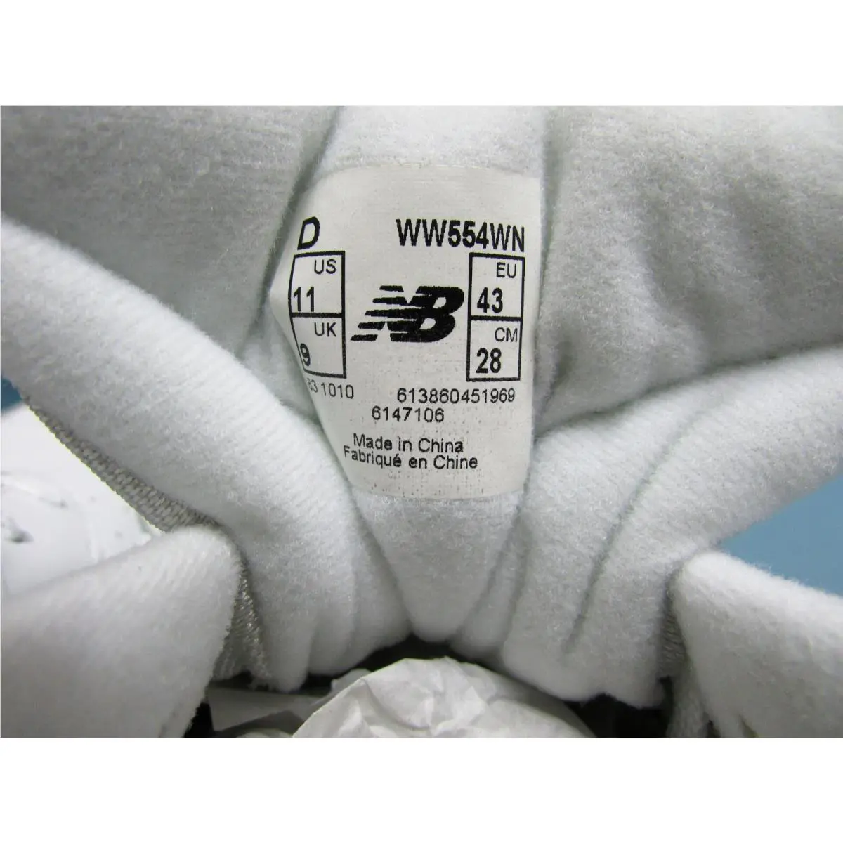 New Balance shoes - New Balance 554 - 004367 - White & Navy 6