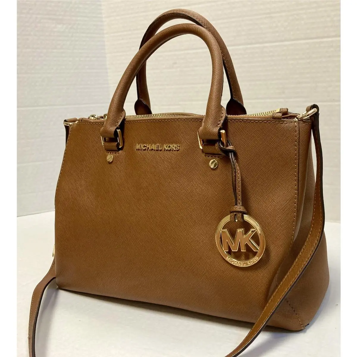 Michael Kors Brown Saffiano Leather Bag