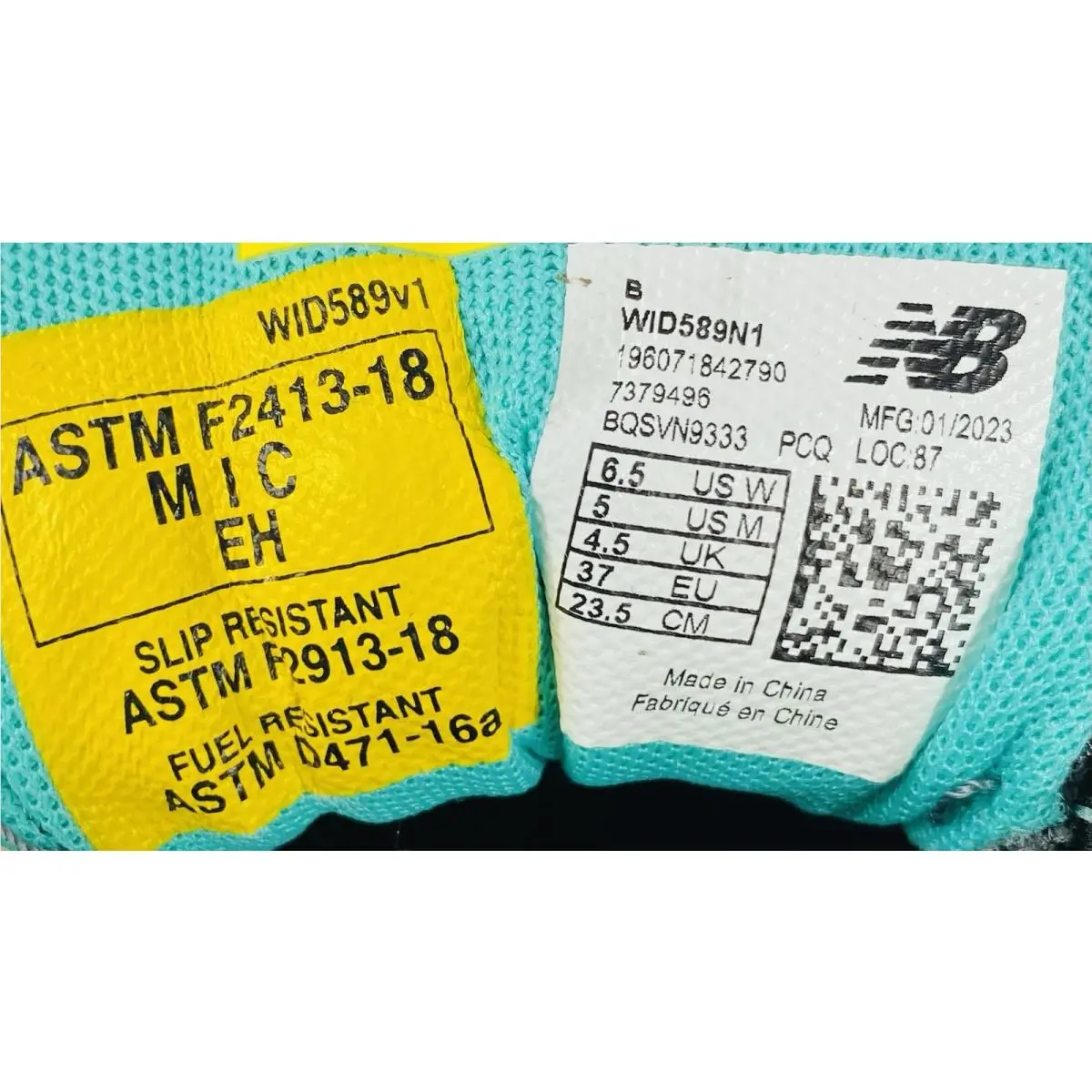 New Balance shoes - 589v1 - 589v1 - Black/Lead/Suphur Yellow (UPC: 196071842790) 6