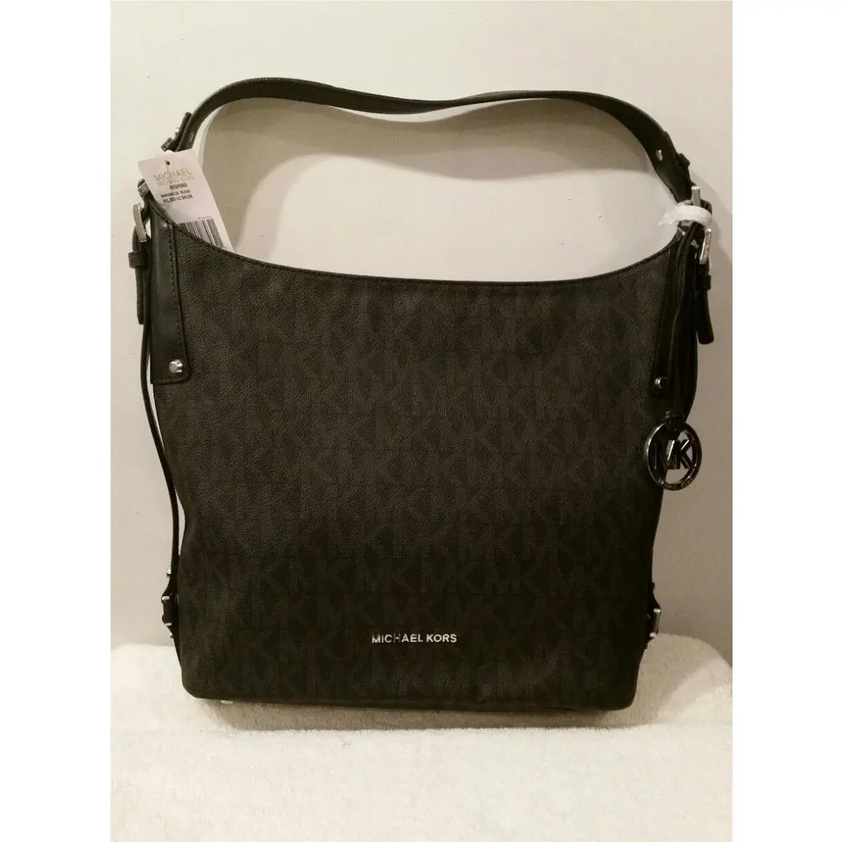 Michael Kors Bedford Belted Large Hobo Bag - Black