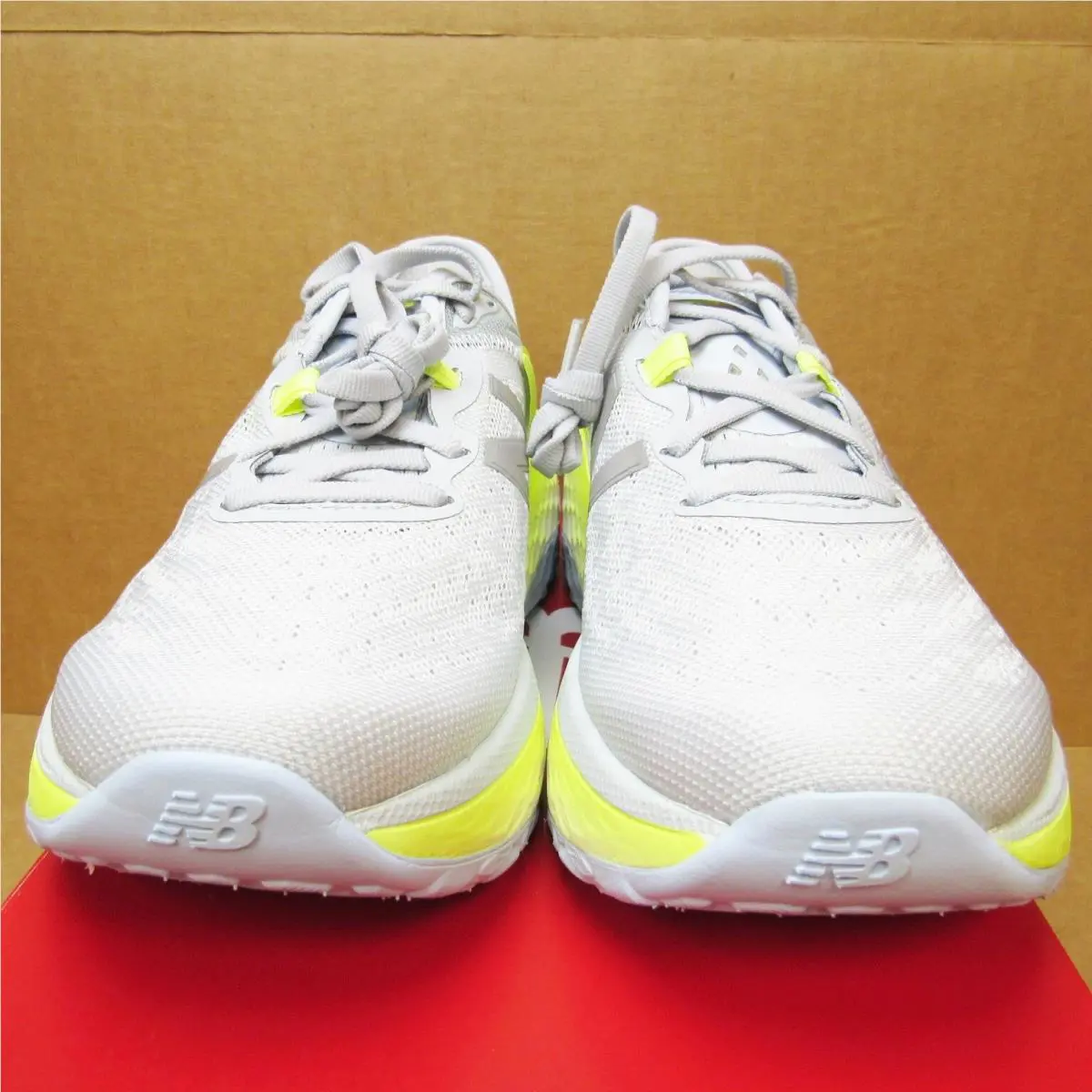 New Balance shoes - More V2 - More - Light Gray/Yellow/White 1