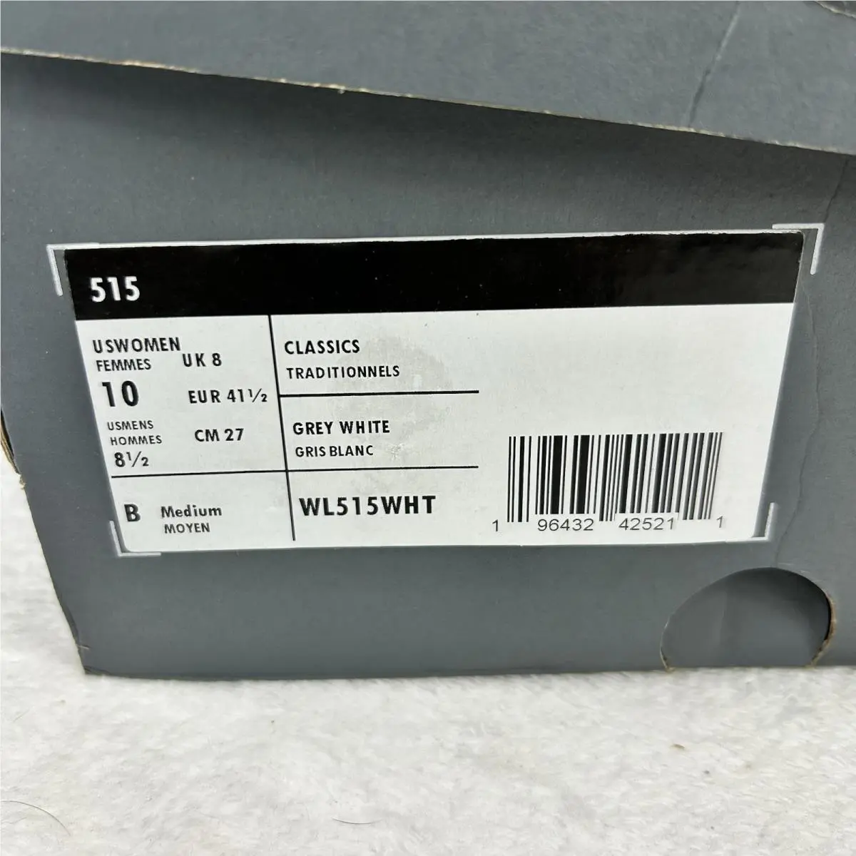 New Balance shoes - New Balance 515 - WL515WHT - Reflection/White/Aluminum Grey (UPC: 0196432425211) 12