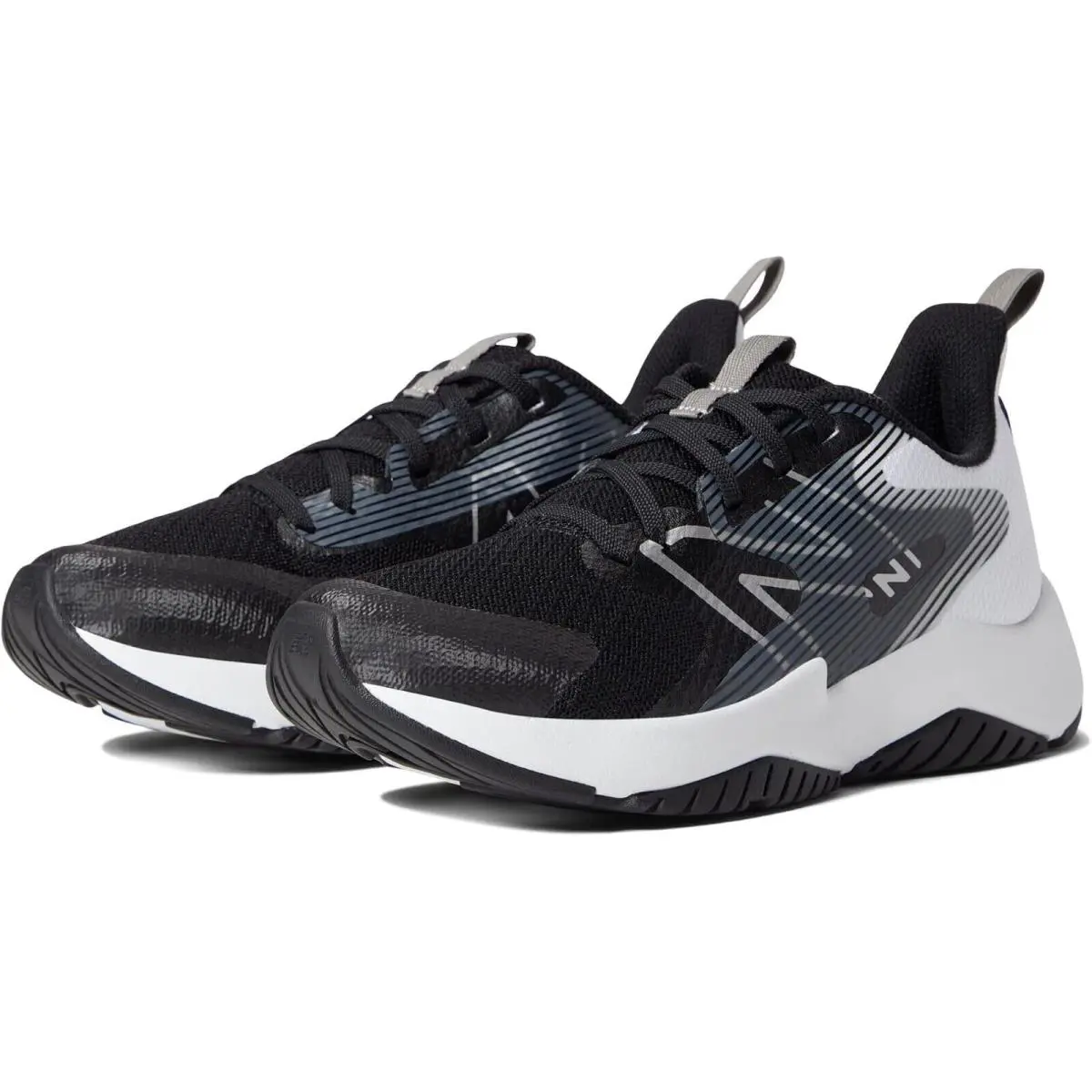 New Balance Z1497 Kids Boy`s Black Rave Run v2 Running Shoes Size 12.5 XW - Black