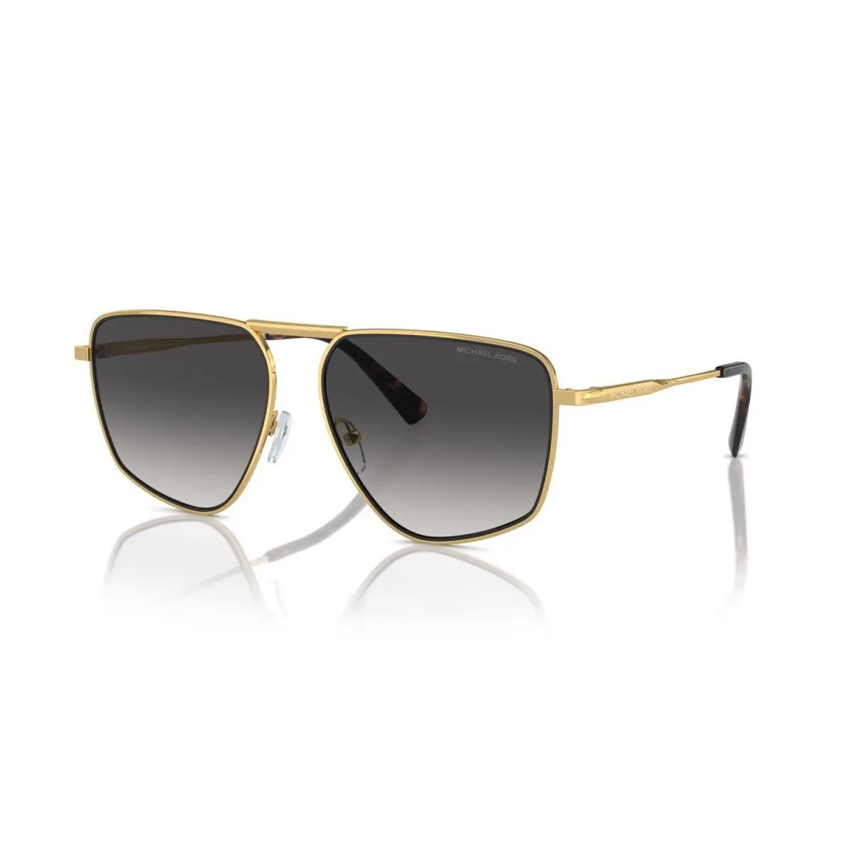 Michael Kors Silverton MK1153 18968G Gold-grey Metal Sunglasses 58mm /
