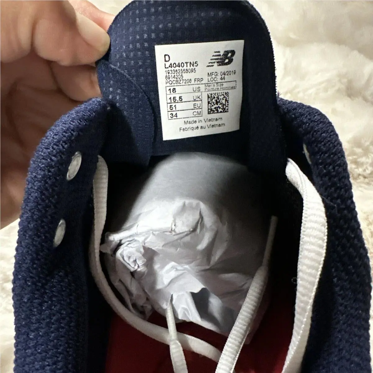 New Balance shoes - L4040tn5 - L4040TN5 - Navy/White (UPC: 193362558095) 5