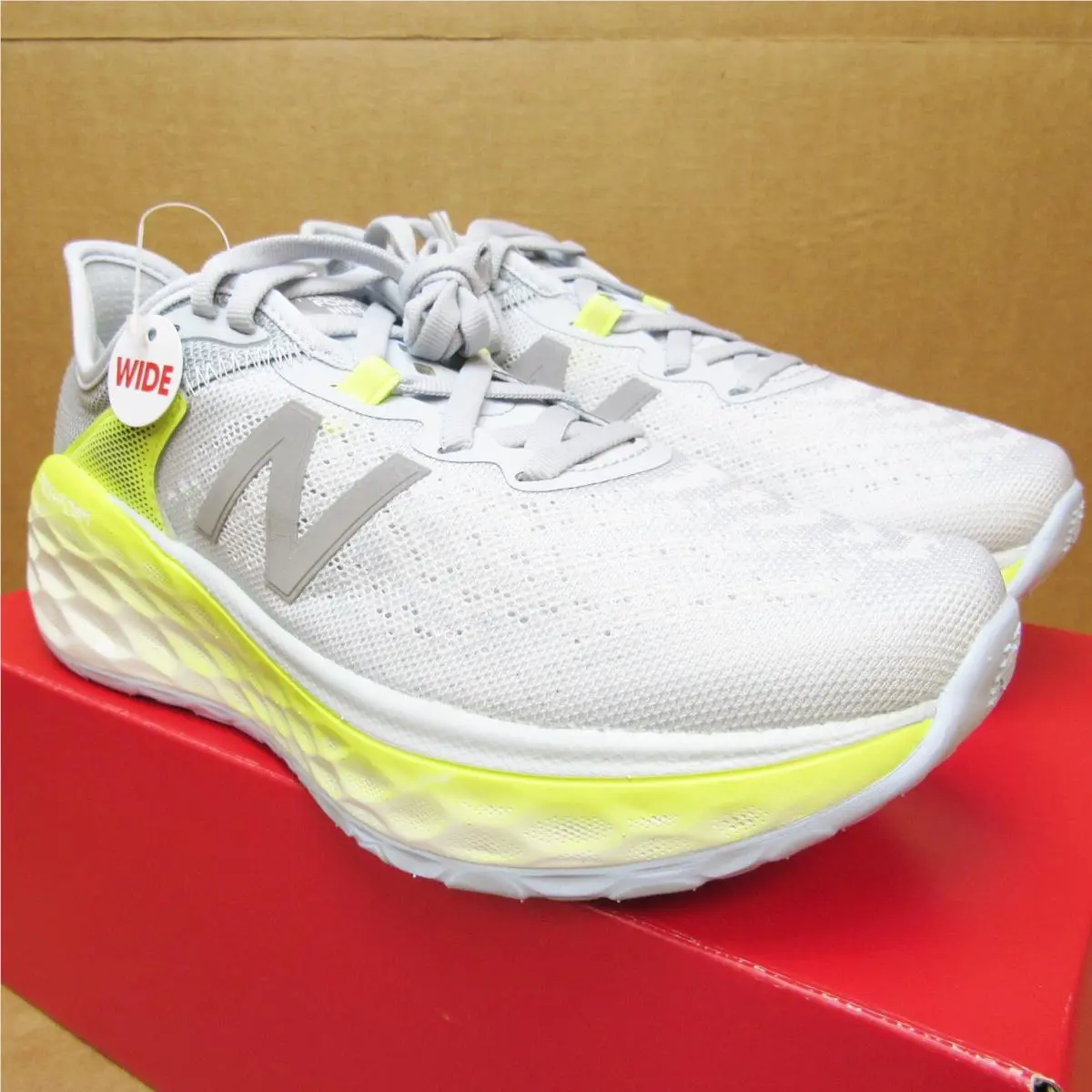 New Balance shoes - More V2 - More - Light Gray/Yellow/White 0