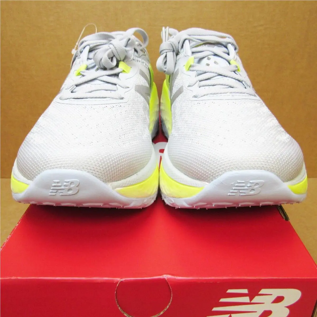 New Balance shoes - More V2 - More - Light Gray/Yellow/White 2