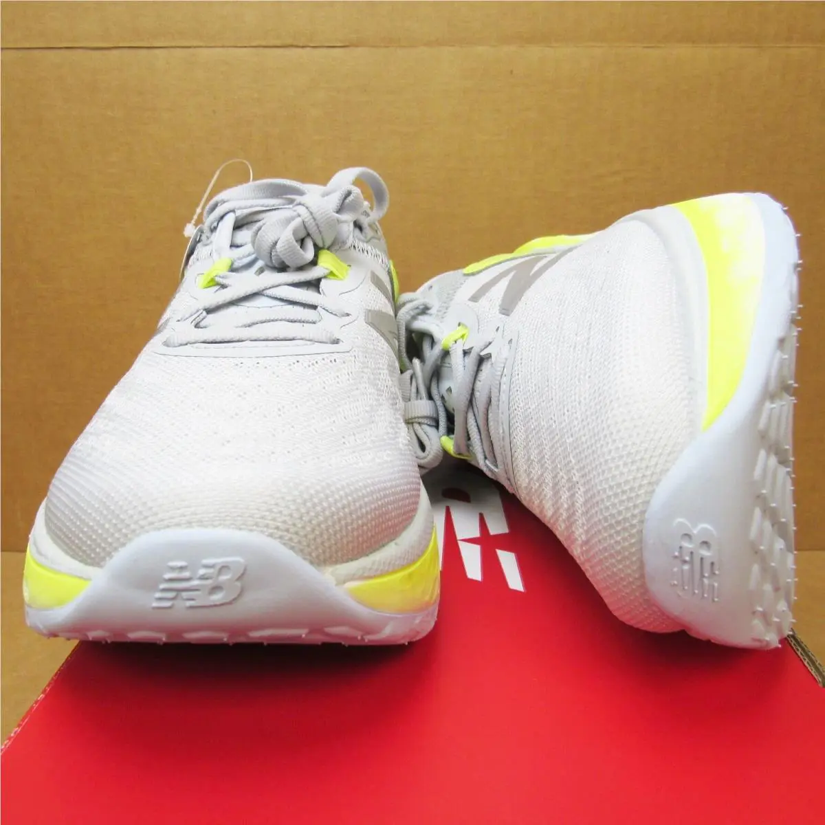 New Balance shoes - More V2 - More - Light Gray/Yellow/White 6