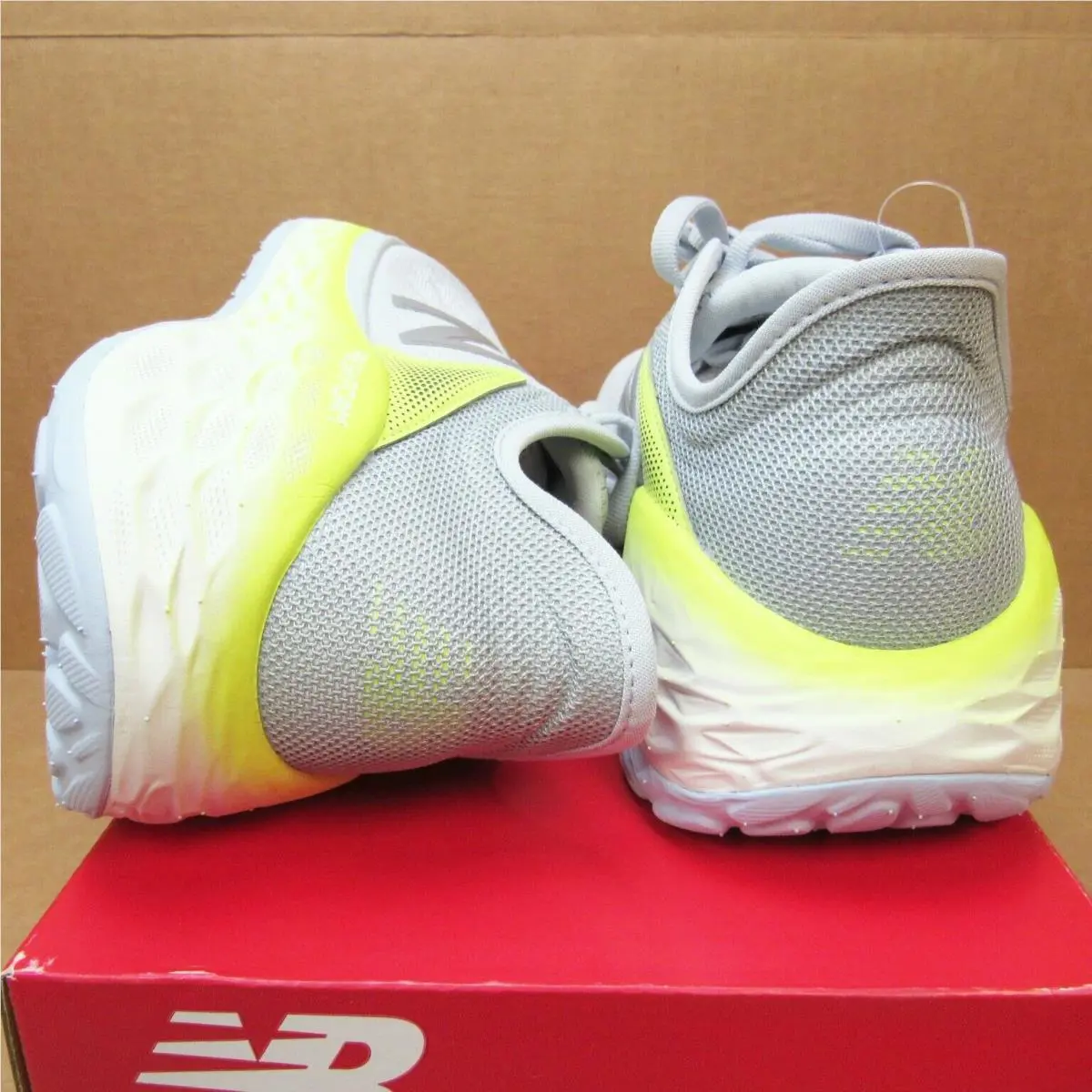 New Balance shoes - More V2 - More - Light Gray/Yellow/White 7