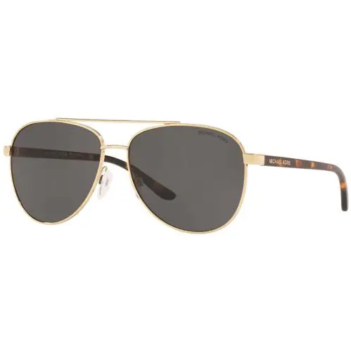 Michael Kors Hvar MK5007 101487 Sunglasses Women`s Gold/dark Grey 59mm