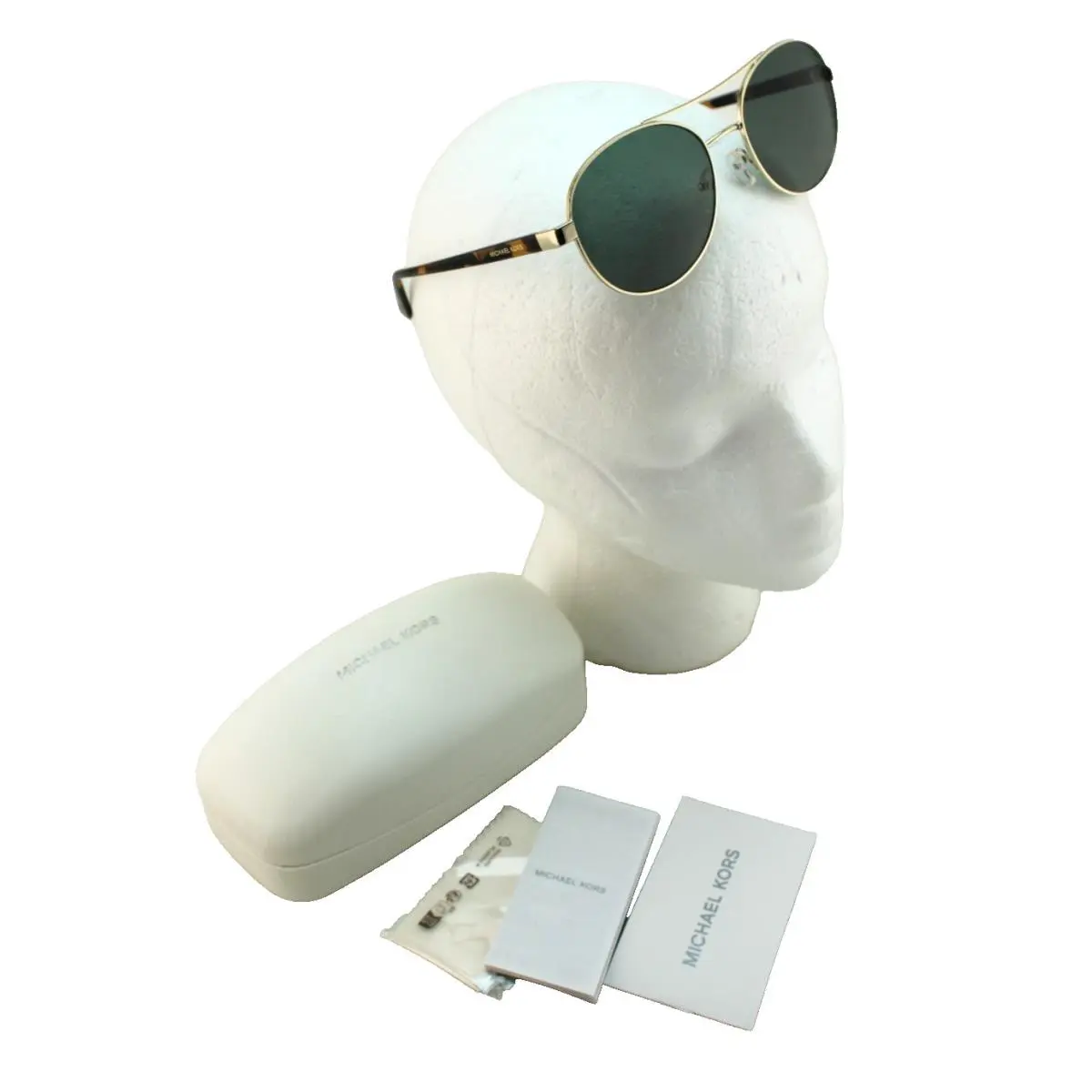 MK1159 Boca Gande Aviator Gold Frame Women Sunglasses by Michael Kors