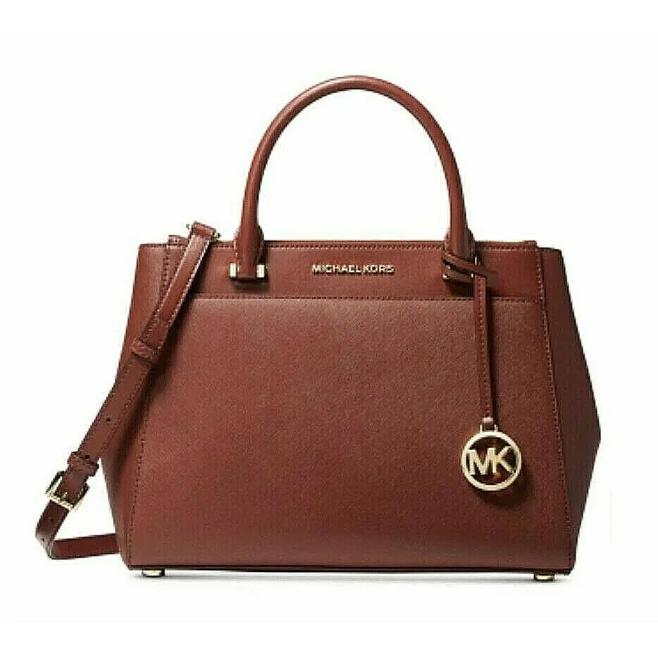Michael Kors Gibson Brandy Leather LG Satchel Bag 30T9GG1S3L