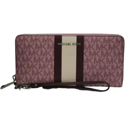 Jet Set Travel Continental Wristlet - Royal Pink Multi by Michael Kors