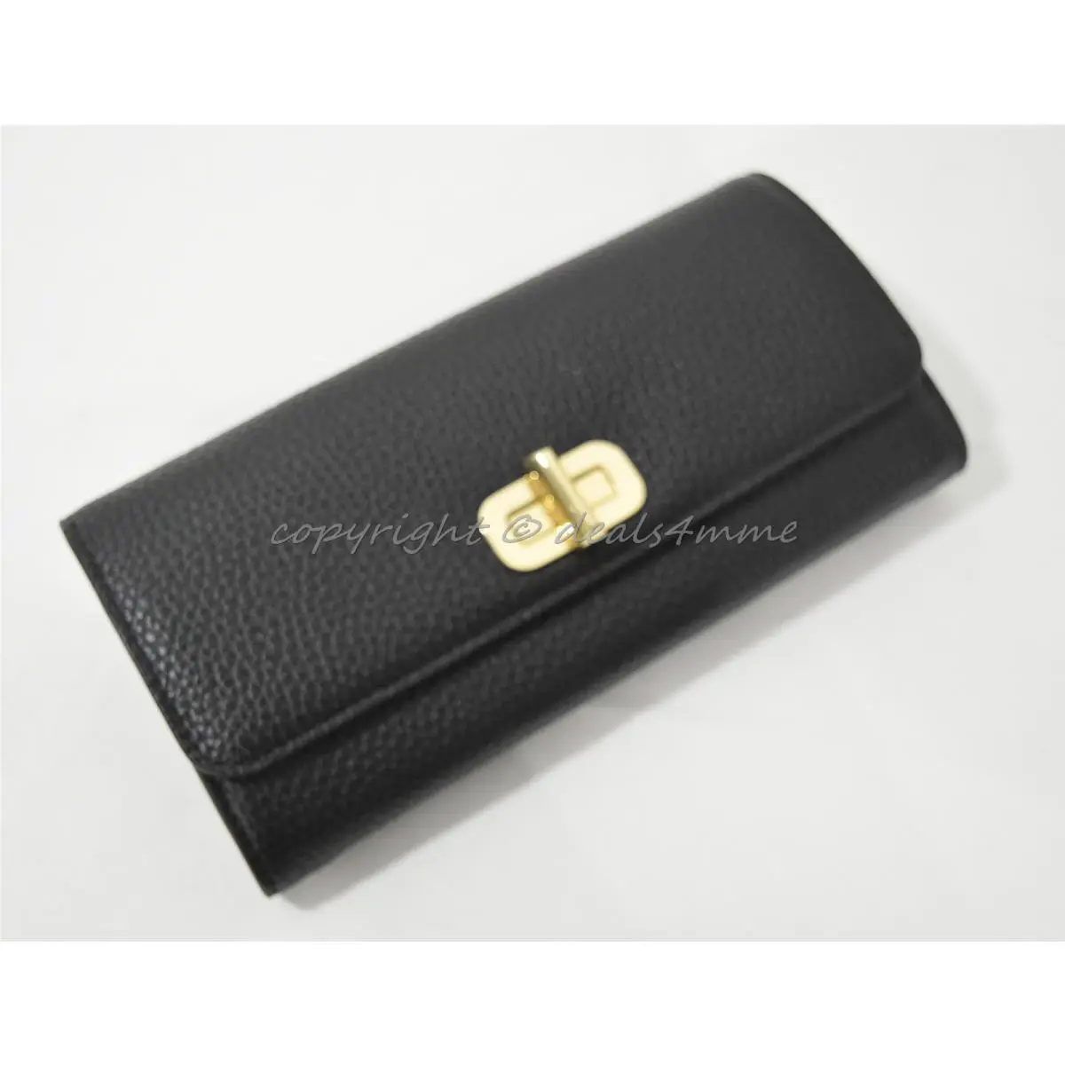 Kors Sullivan Large Carryall Leather Wallet in Black