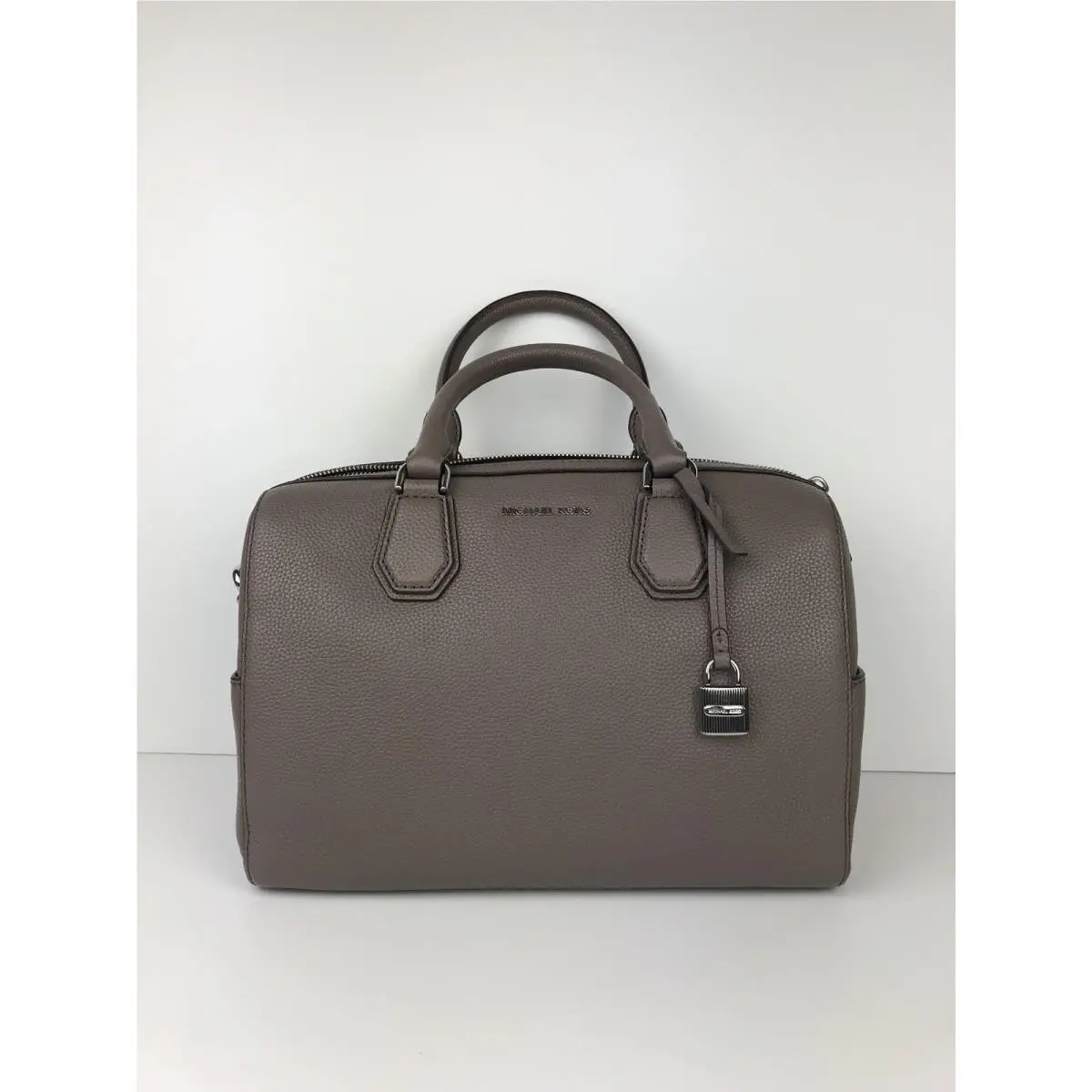 Michael Kors Studio Mercer Medium Leather Duffel Color- Cinder