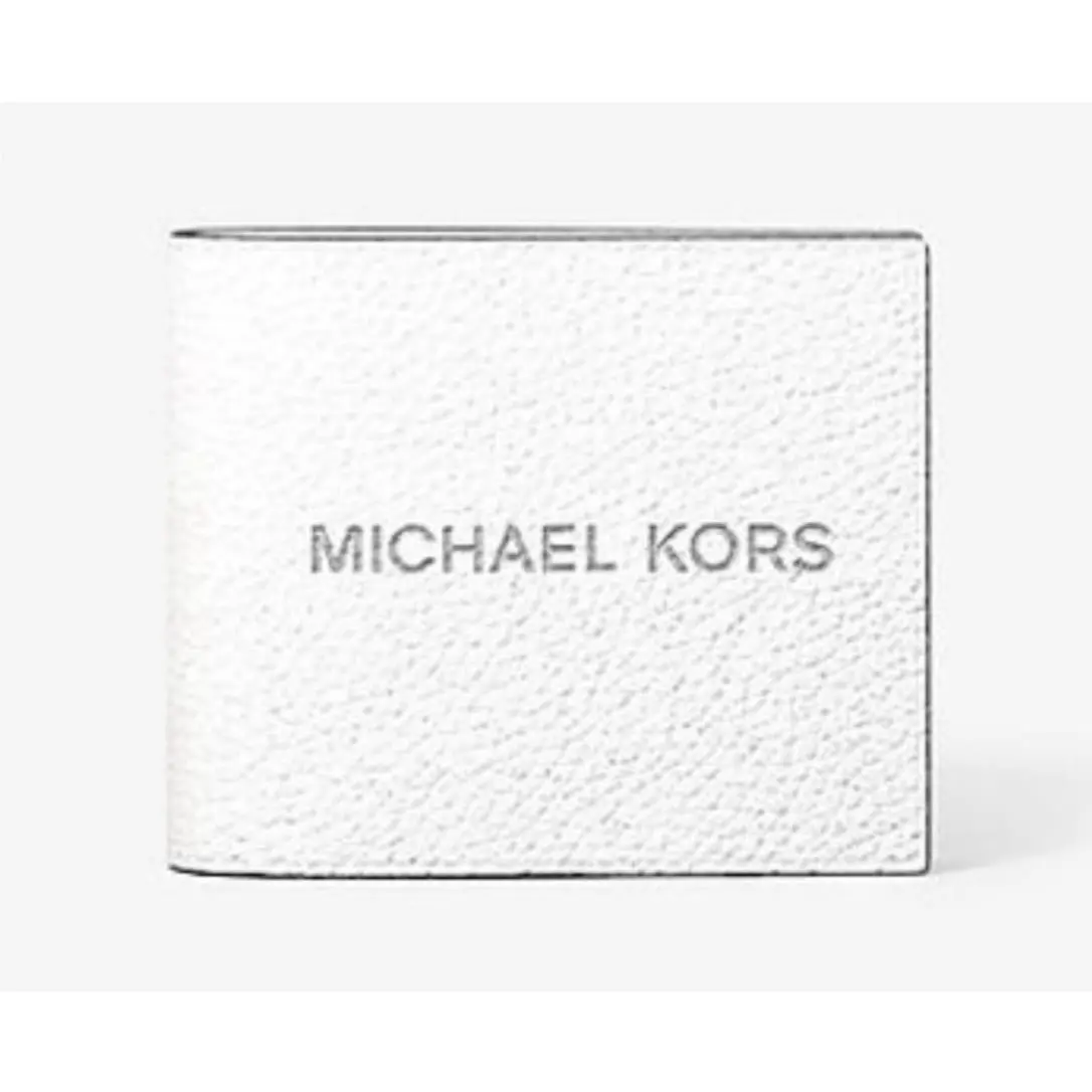 Michael Kors Mens Cooper Pebbled Leather Billfold Wallet W/ Coin Pouch W/tag