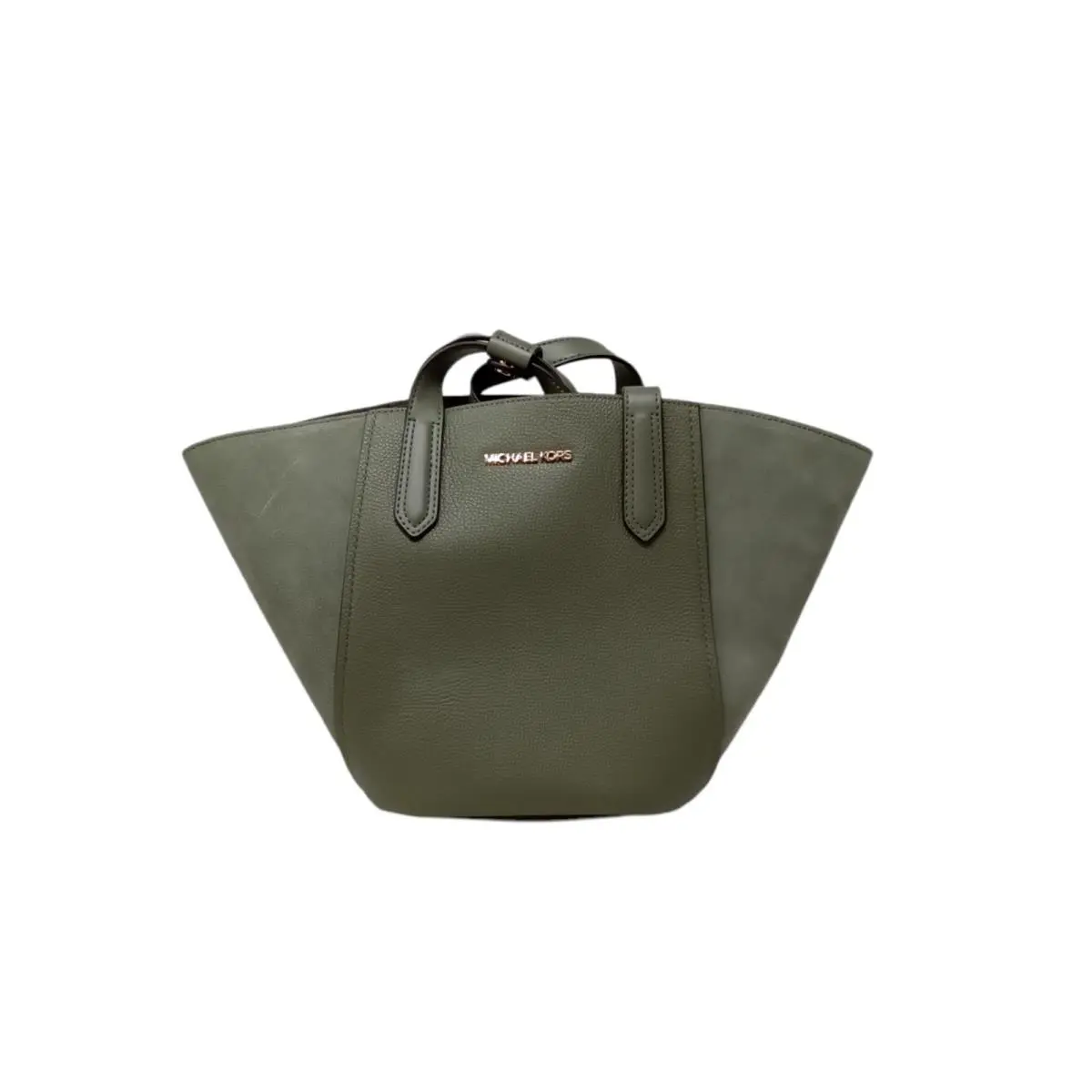 Michael Kors Portia Small Tote Army Green Leather - Lining: Green, Exterior: Army Green