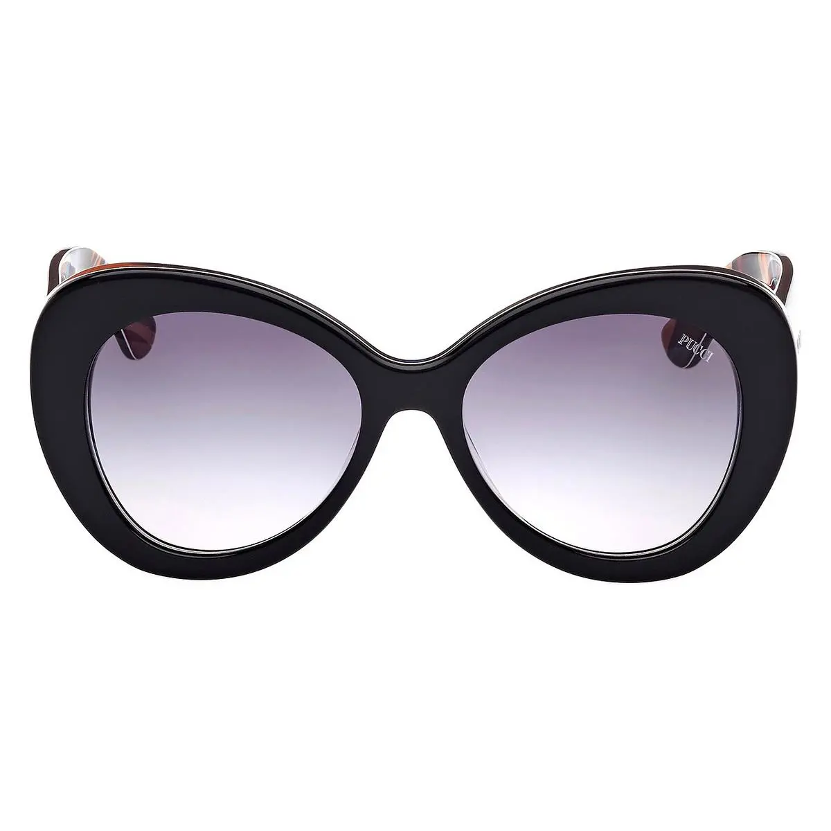 Emilio Pucci EP0232 Sunglasses Female Black 56mm - Frame: Black, Lens: Gradient Blue