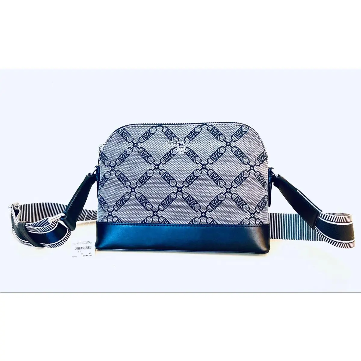 Michael Kors Jet Set Empire Logo Jacquard Dome Crossbody Bag