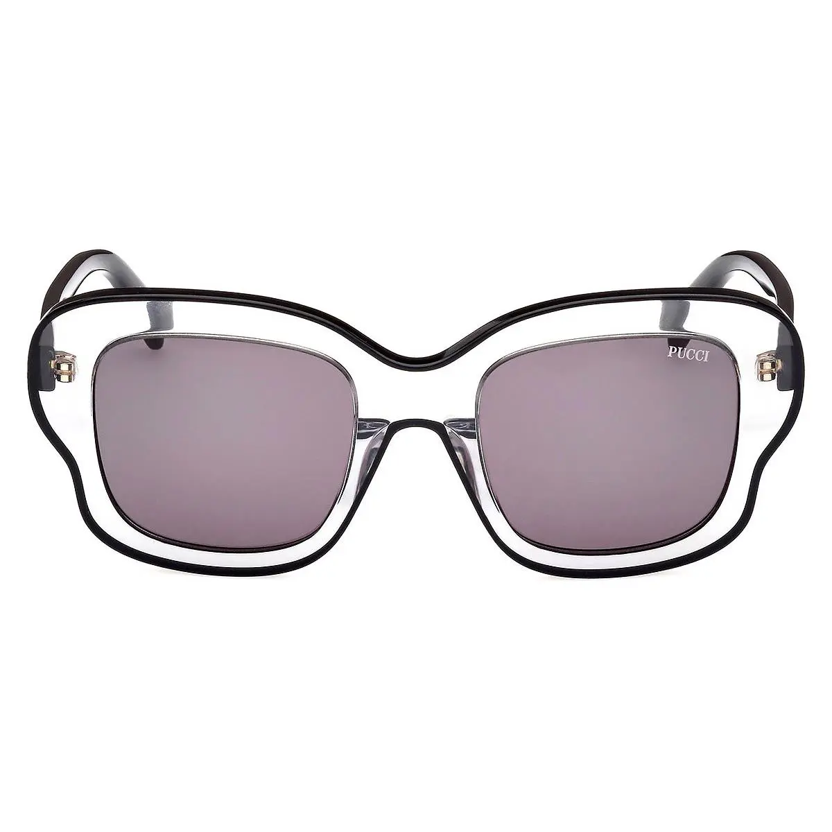 Emilio Pucci EP0220 Sunglasses Women Shiny Black 51mm