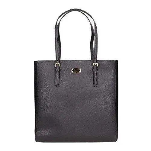 Michael Kors Jet Set Travel Black Large NS Saffiano Leather Tote Shoulder Bag